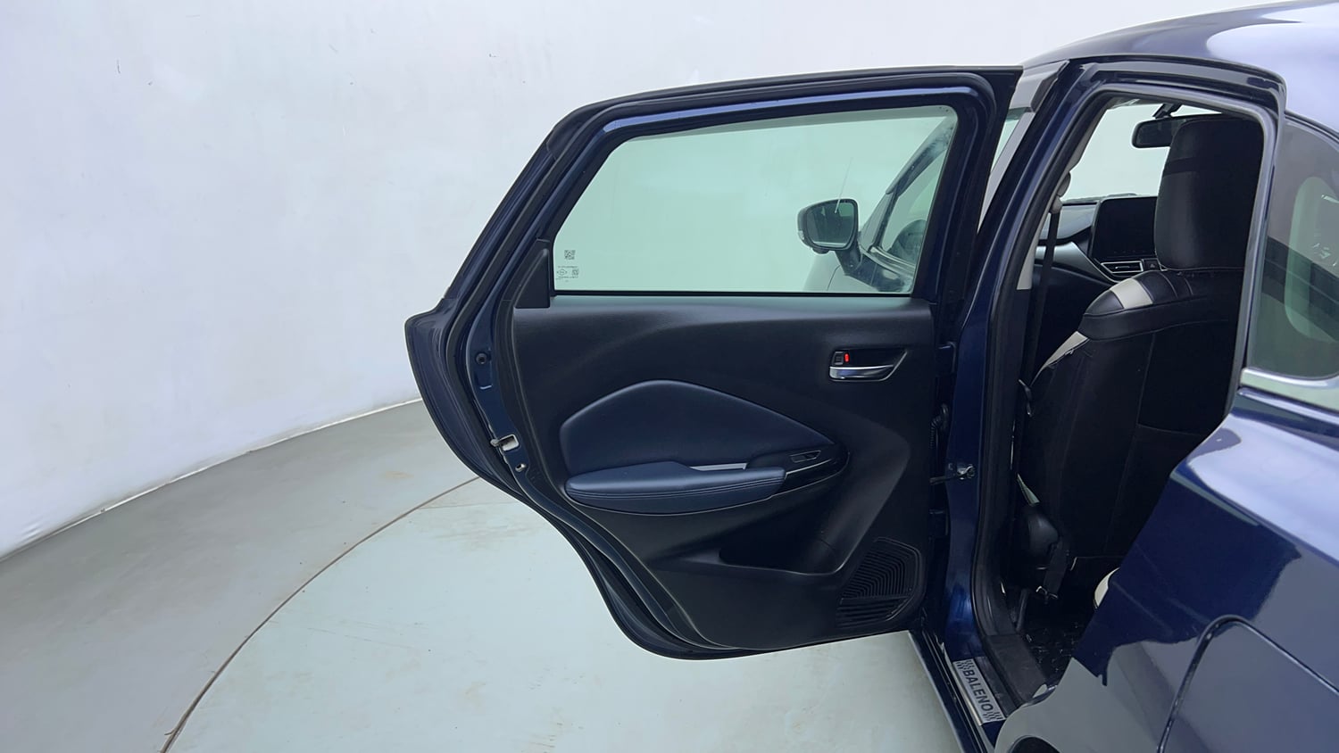 Used 2023 Maruti Suzuki Baleno Alpha AGS Petrol Automatic interior LEFT REAR DOOR OPEN VIEW