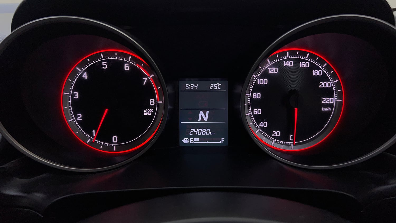 Used 2020 Maruti Suzuki Swift ZXi AMT Petrol Automatic interior CLUSTERMETER VIEW