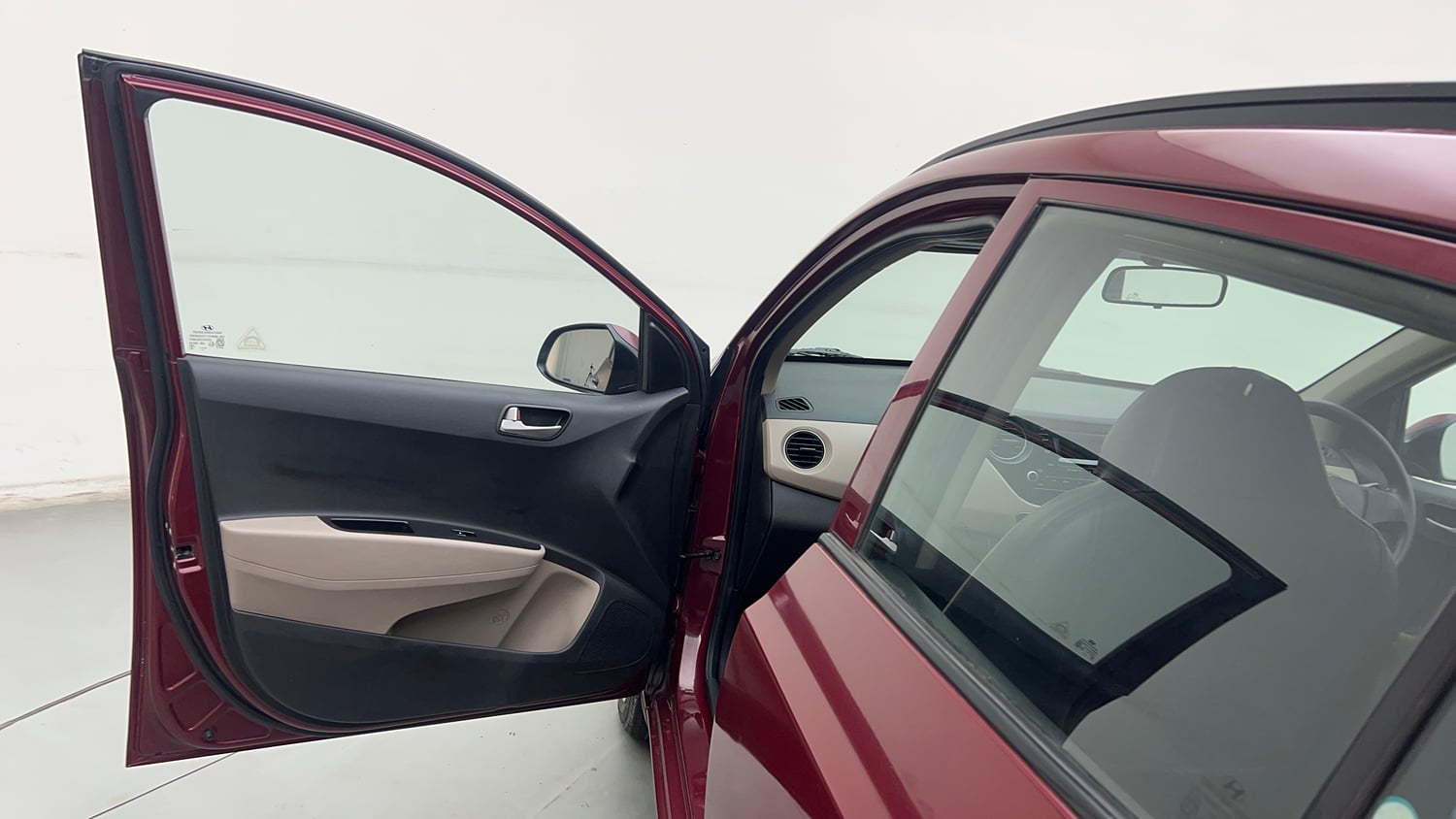 Used 2013 Hyundai Grand i10 Sportz 1.2 Kappa VTVT Petrol Manual interior LEFT FRONT DOOR OPEN VIEW