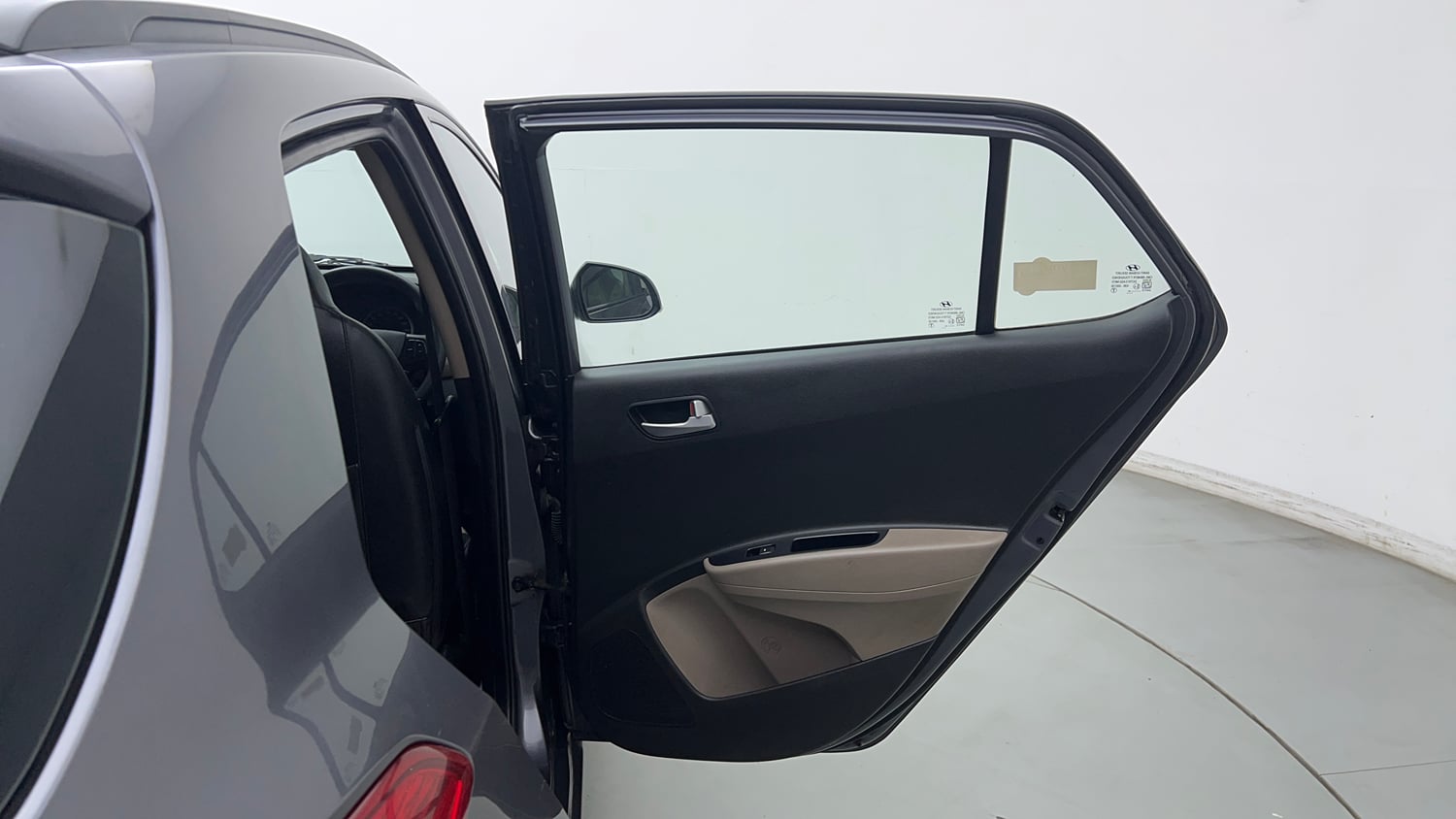 Used 2018 Hyundai Grand i10 Sportz 1.2 Kappa VTVT Petrol Manual interior RIGHT REAR DOOR OPEN VIEW