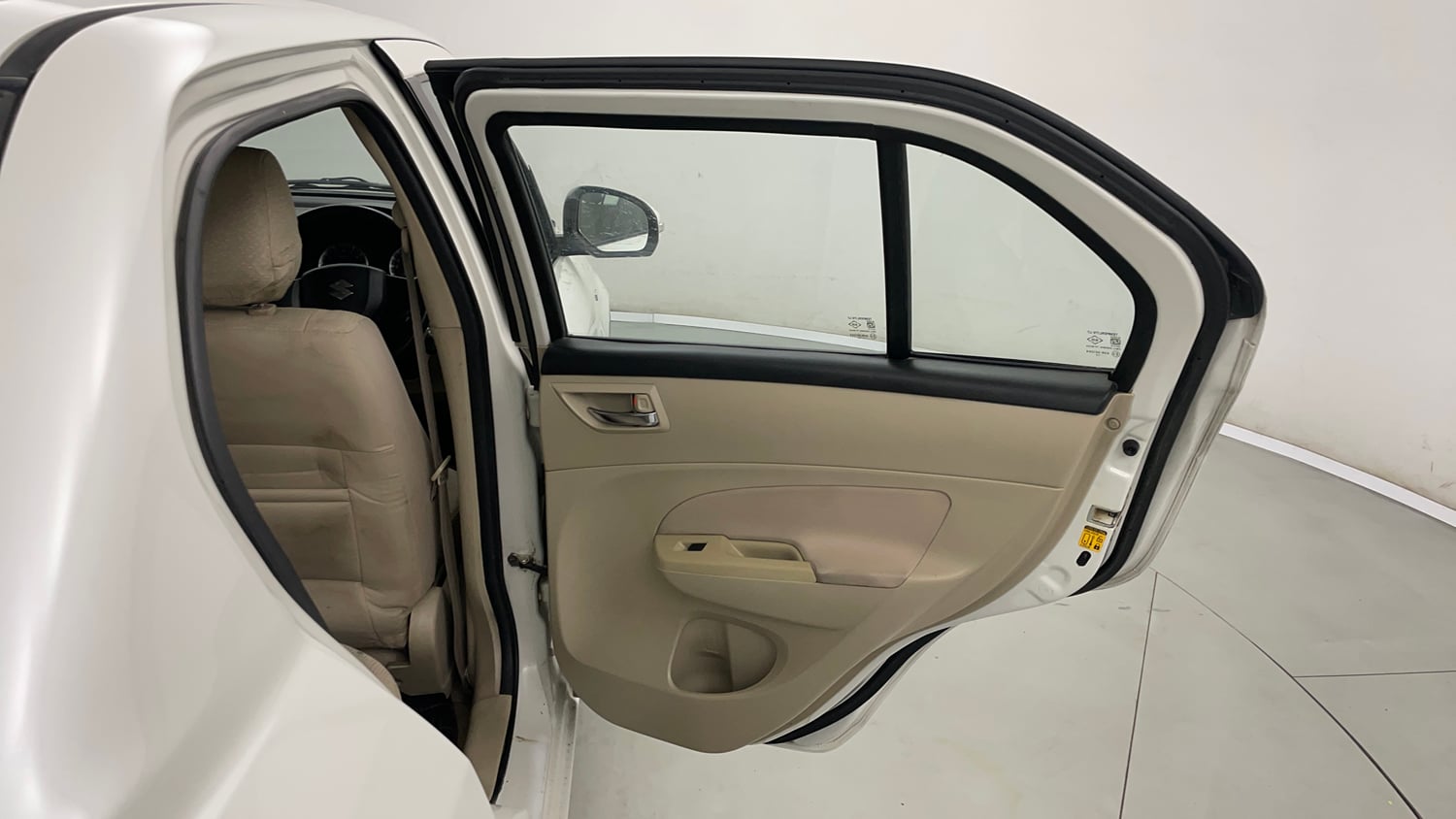 Used 2013 Maruti Suzuki Swift Dzire VXI Petrol Manual interior RIGHT REAR DOOR OPEN VIEW