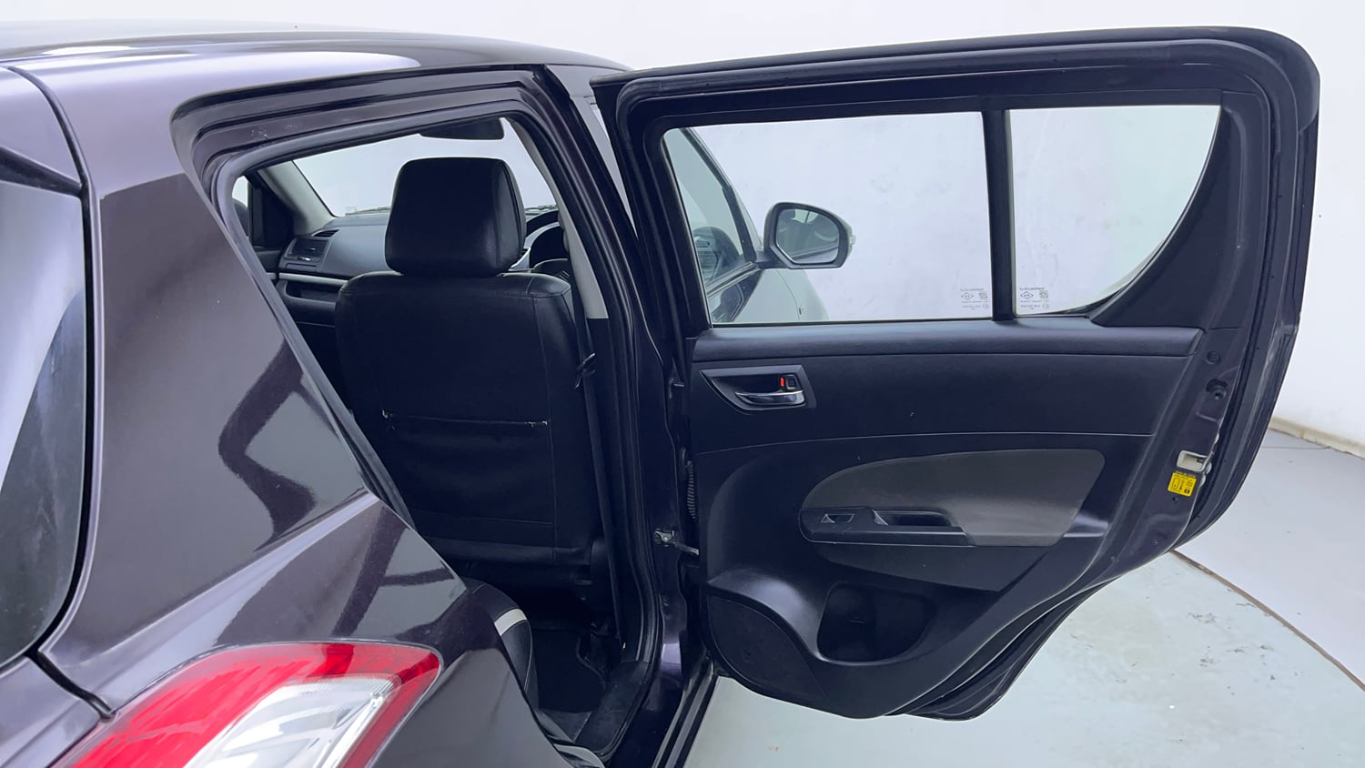 Used 2015 Maruti Suzuki Swift VDi Diesel Manual interior RIGHT REAR DOOR OPEN VIEW
