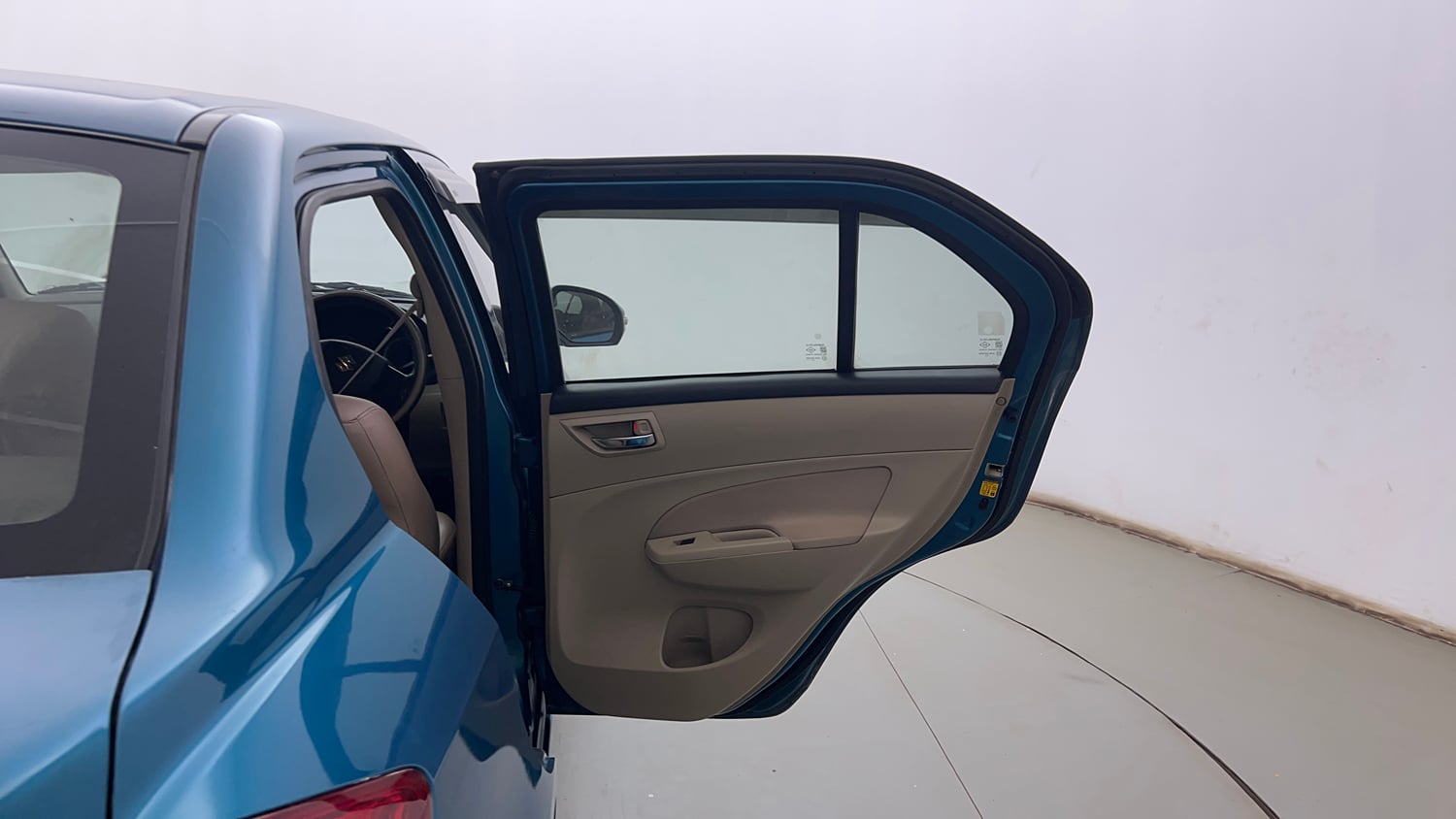 Used 2013 Maruti Suzuki Swift Dzire VXI Petrol Manual interior RIGHT REAR DOOR OPEN VIEW