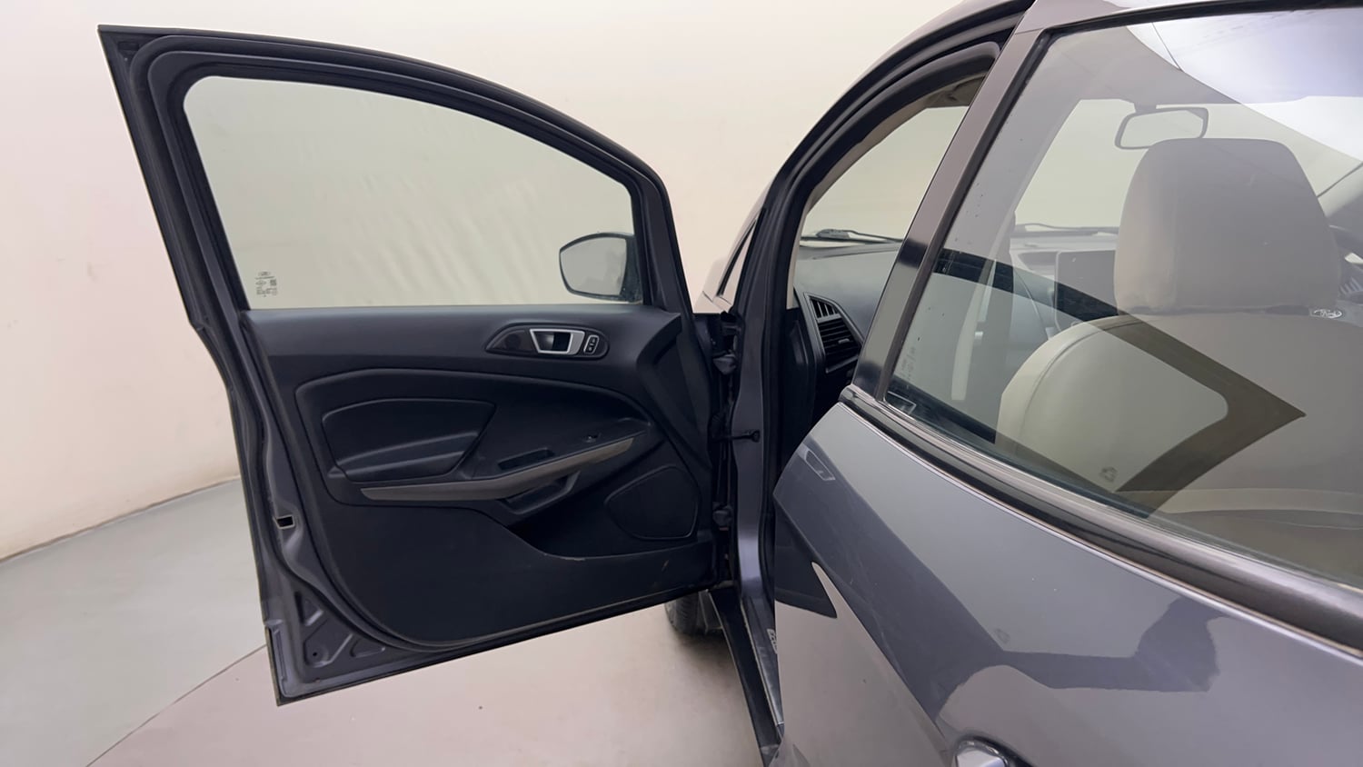 Used 2018 Ford EcoSport Trend + 1.5L Ti-VCT AT Petrol Automatic interior LEFT FRONT DOOR OPEN VIEW