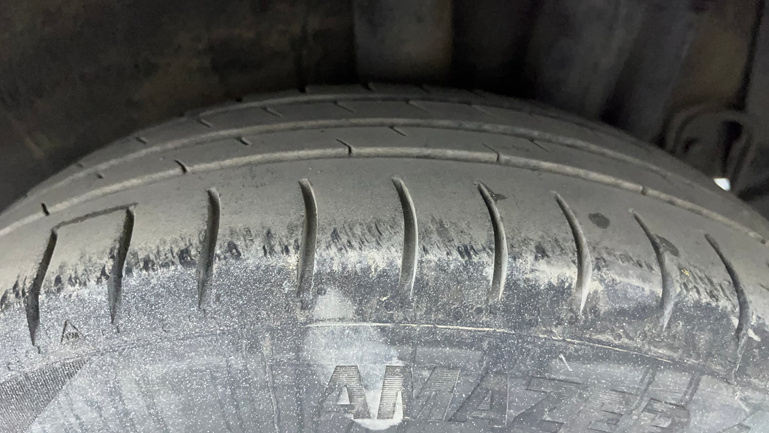Used 2015 Hyundai Xcent S 1.1 CRDi Diesel Manual tyres LEFT REAR TYRE TREAD VIEW