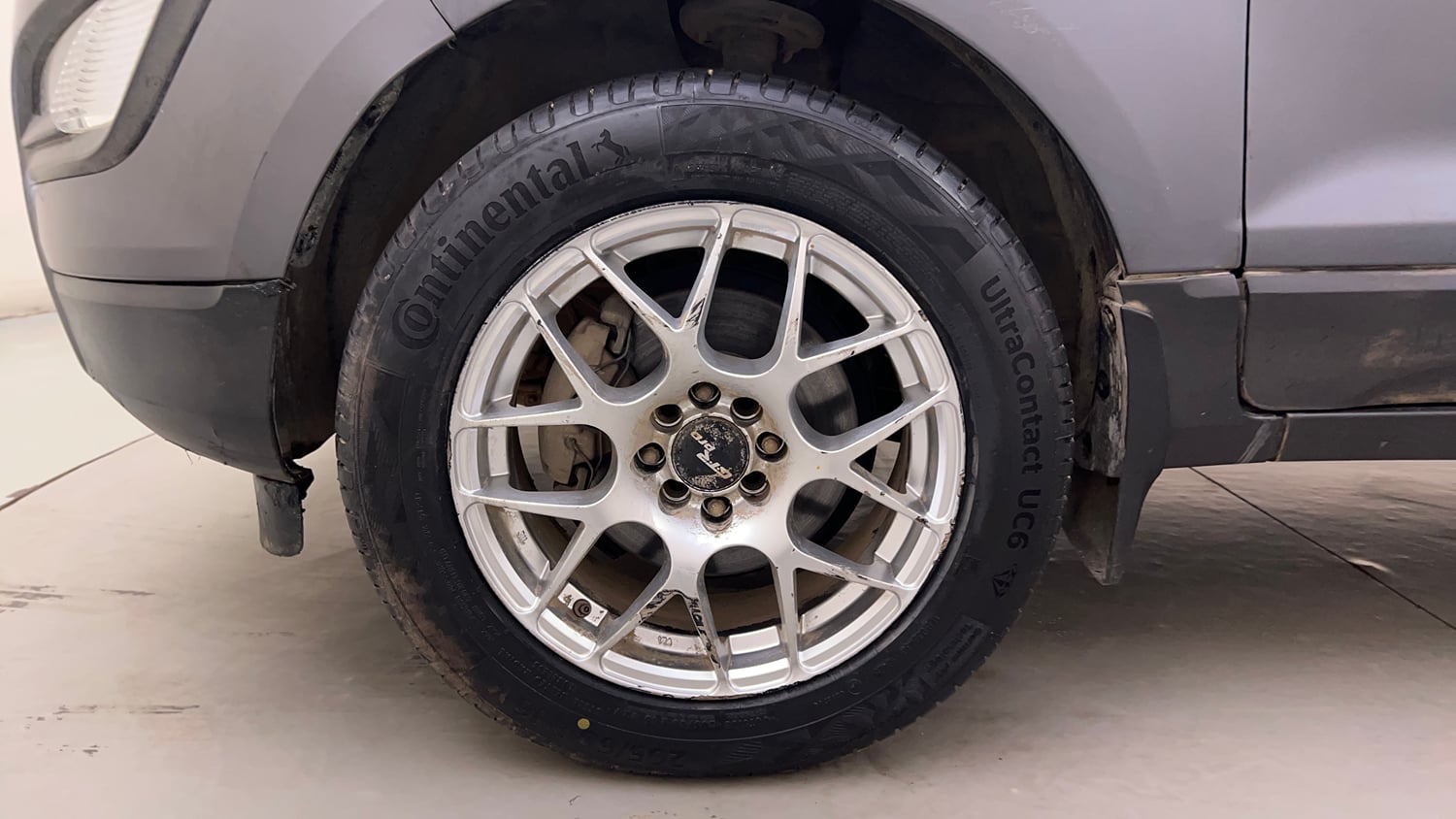 Used 2018 Ford EcoSport Trend + 1.5L Ti-VCT AT Petrol Automatic tyres LEFT FRONT TYRE RIM VIEW