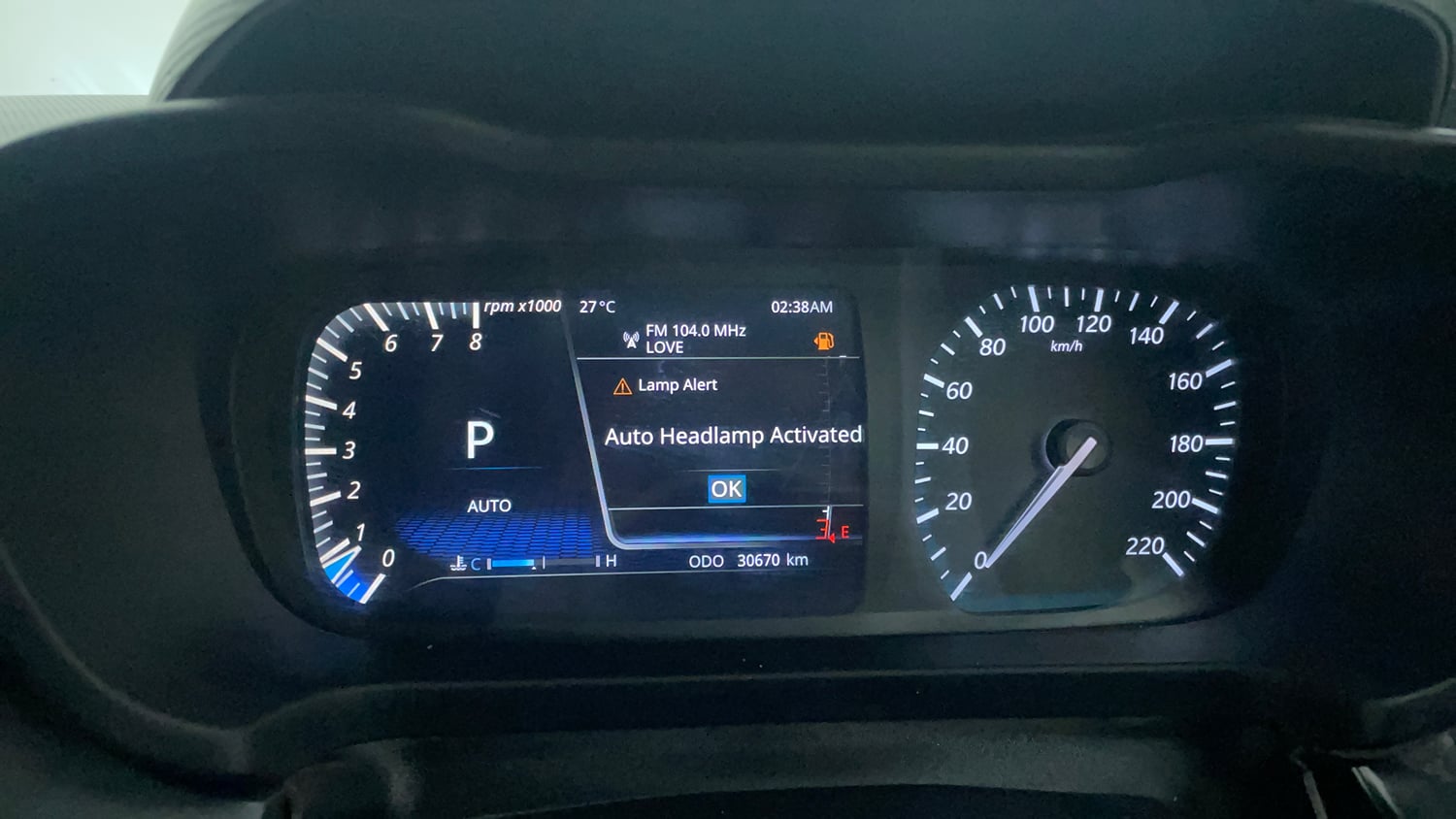 Used 2024 Tata Altroz XZA Plus (S) Dark Edition Petrol Automatic interior CLUSTERMETER VIEW