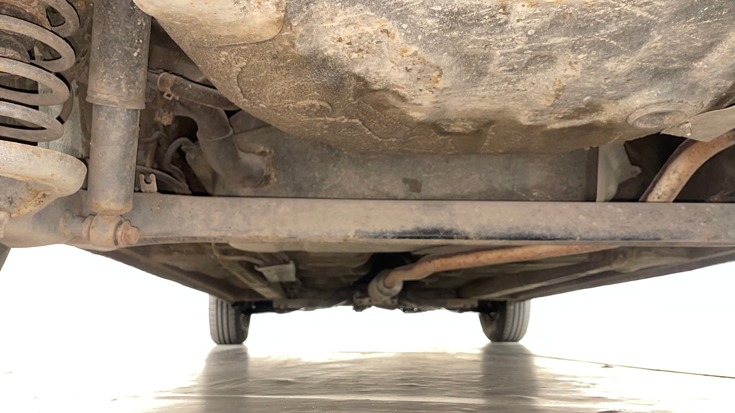 Used 2012 Hyundai i10 Magna 1.2 Kappa2 Petrol Manual extra REAR UNDERBODY VIEW (TAKEN FROM REAR)