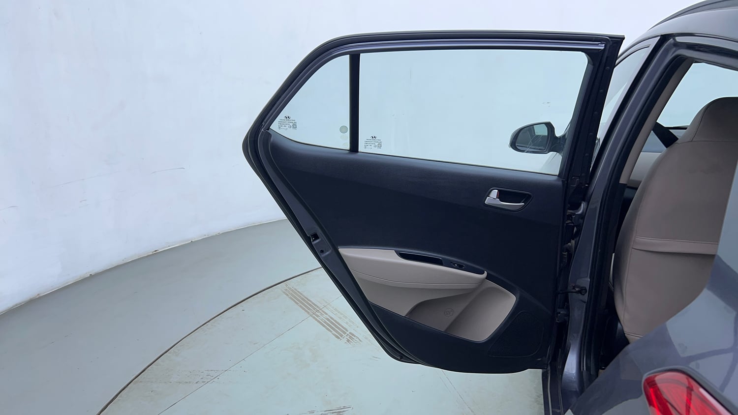 Used 2015 Hyundai Grand i10 Asta AT 1.2 Kappa VTVT Petrol Automatic interior LEFT REAR DOOR OPEN VIEW