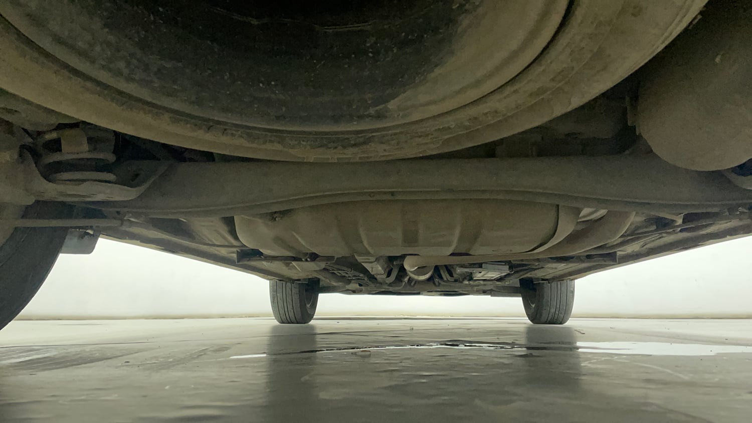 Used 2023 Kia Carens Prestige Plus 1.5 Diesel iMT 7 STR Diesel Manual extra REAR UNDERBODY VIEW (TAKEN FROM REAR)