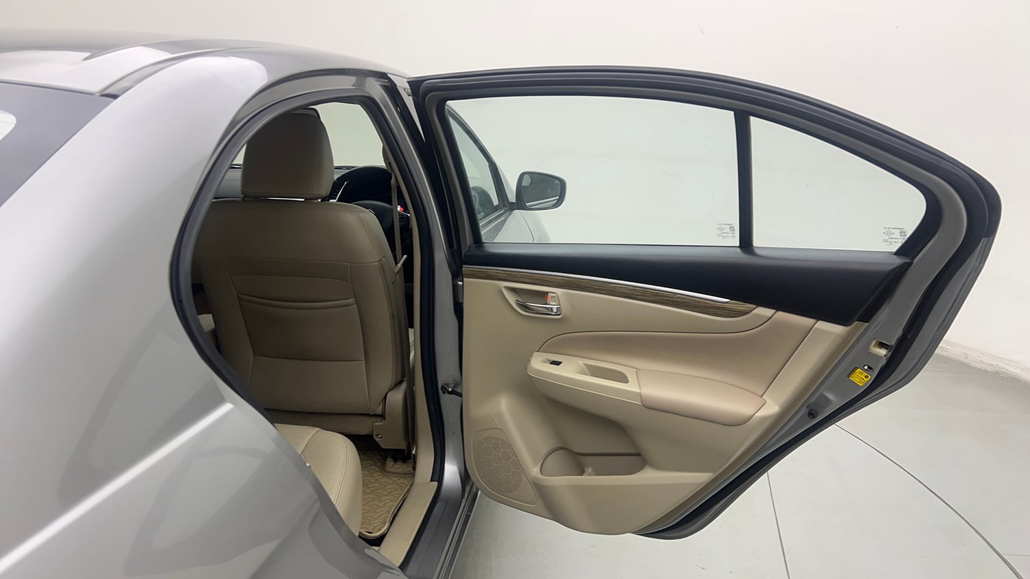 Used 2021 Maruti Suzuki Ciaz Alpha 1.5 AT Petrol Automatic interior RIGHT REAR DOOR OPEN VIEW