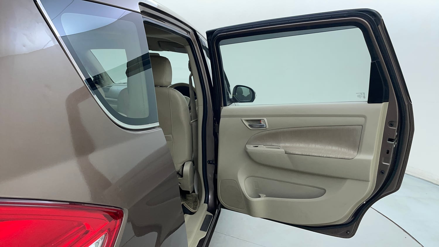 Used 2015 Maruti Suzuki Ertiga ZXi Petrol Manual interior RIGHT REAR DOOR OPEN VIEW