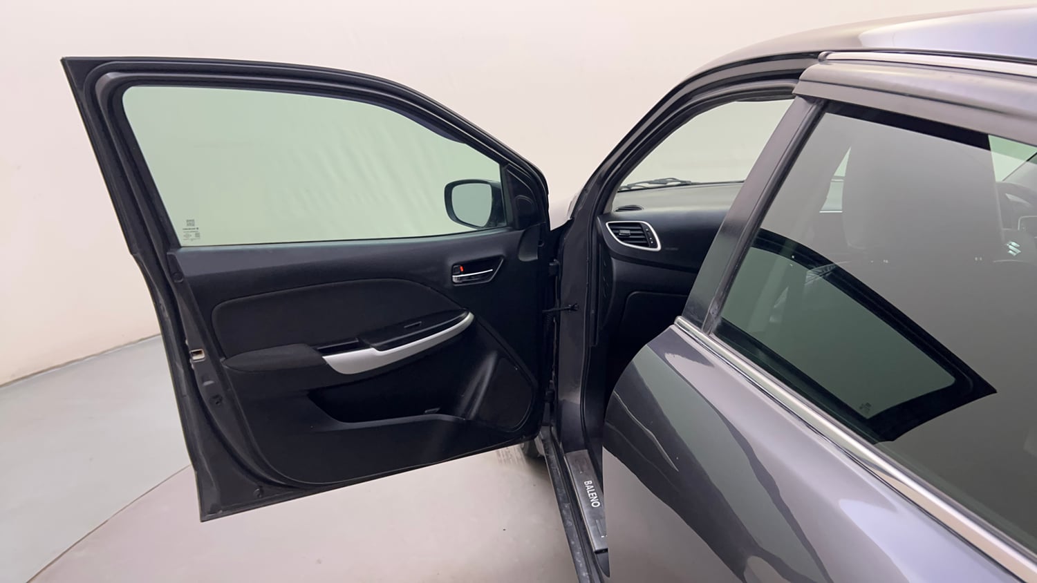 Used 2018 Maruti Suzuki Baleno Alpha 1.2 AT Petrol Automatic interior LEFT FRONT DOOR OPEN VIEW