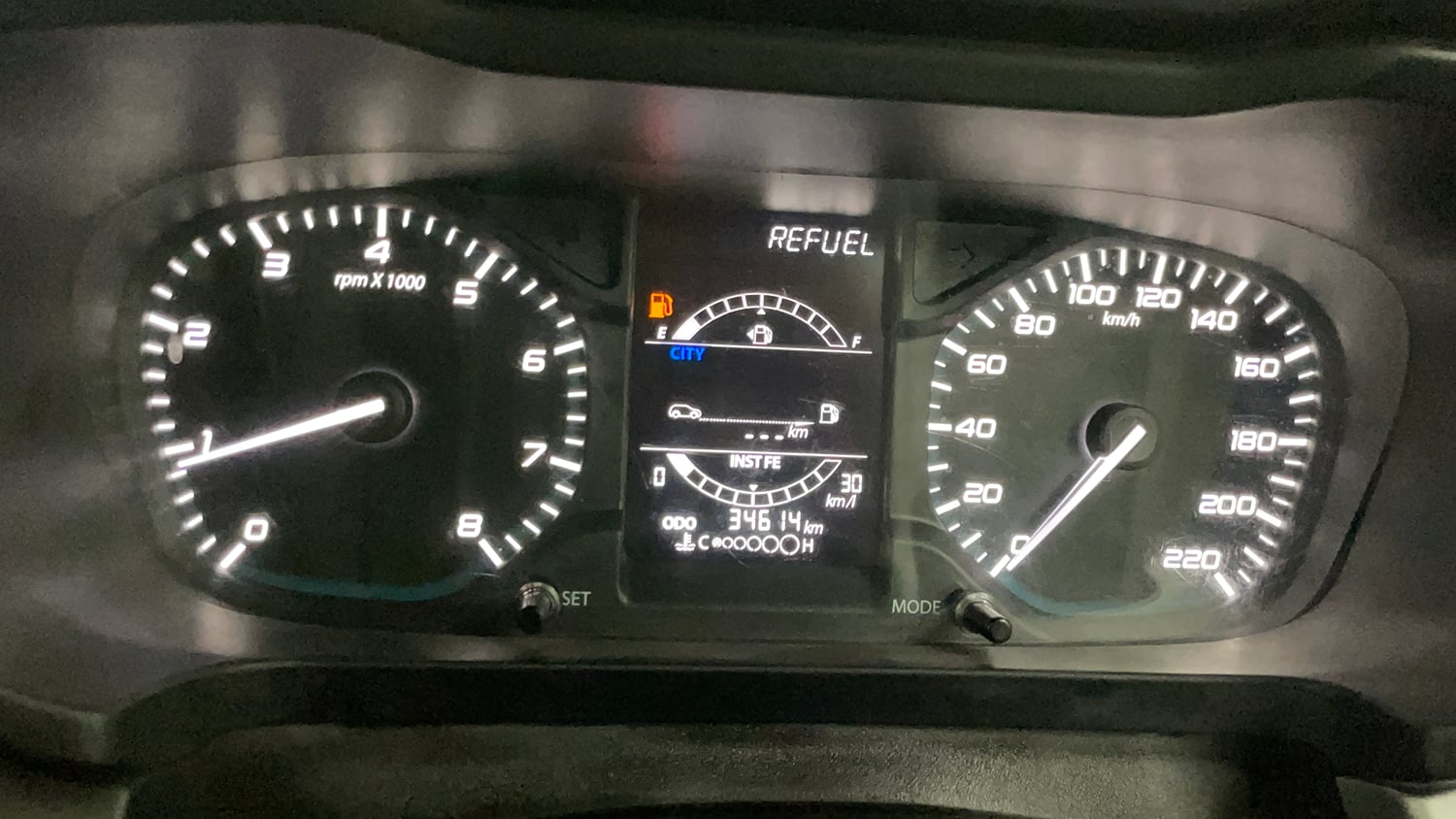 Used 2022 Tata Altroz XM Plus Petrol Petrol Manual interior CLUSTERMETER VIEW