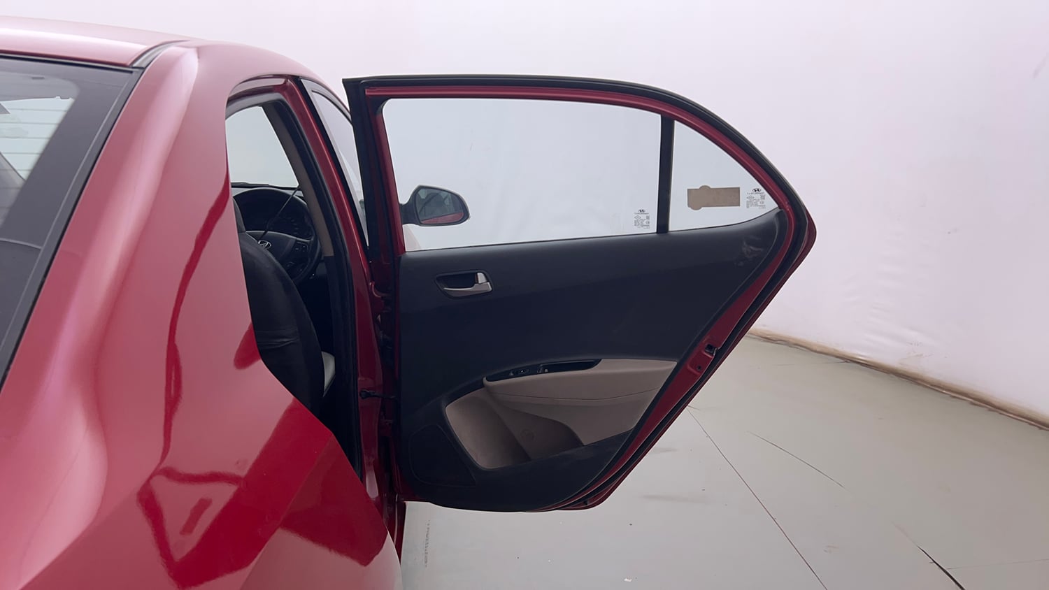 Used 2014 Hyundai Xcent S 1.2 Petrol Manual interior RIGHT REAR DOOR OPEN VIEW