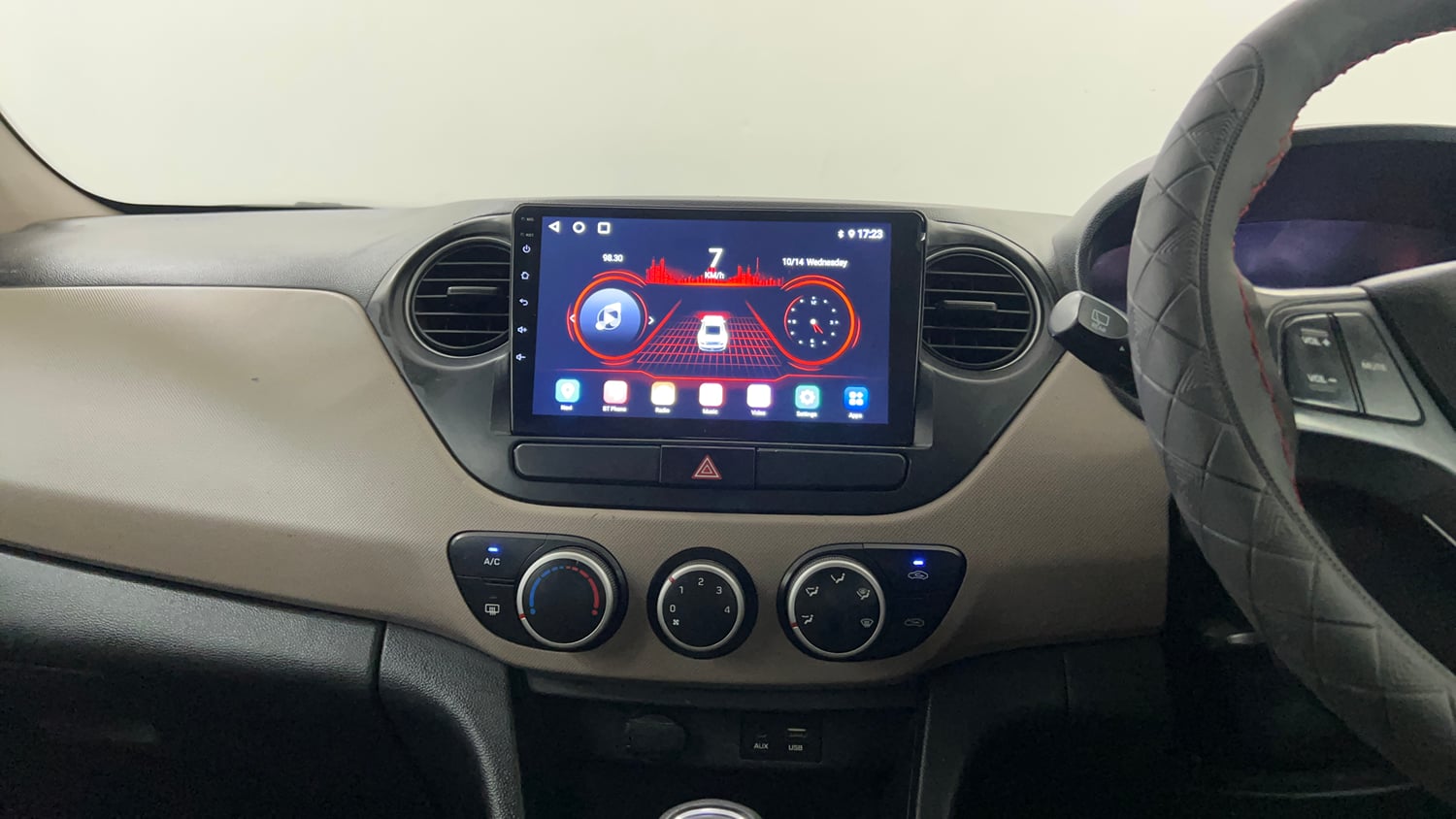 Used 2016 Hyundai Grand i10 Asta 1.2 Kappa VTVT (O) Petrol Manual interior MUSIC SYSTEM & AC CONTROL VIEW