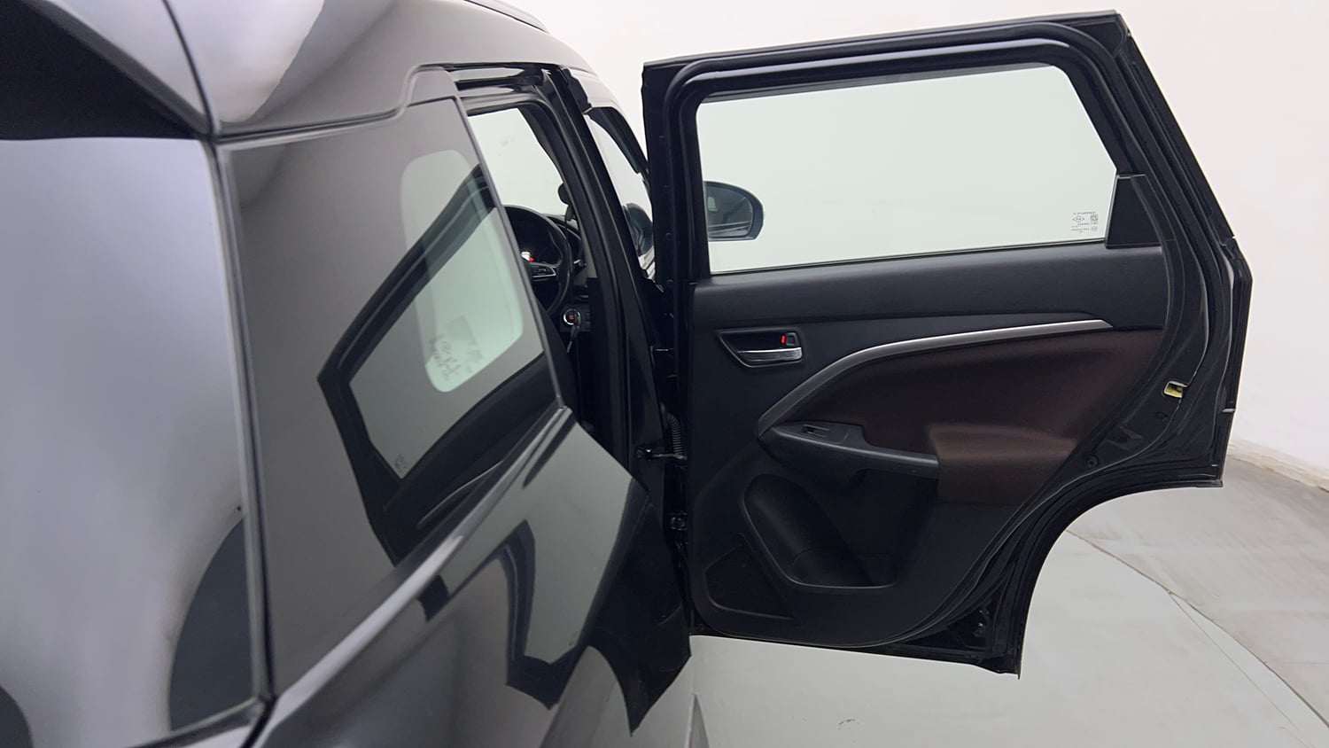 Used 2023 Maruti Suzuki Brezza ZXi AT Petrol Automatic interior RIGHT REAR DOOR OPEN VIEW