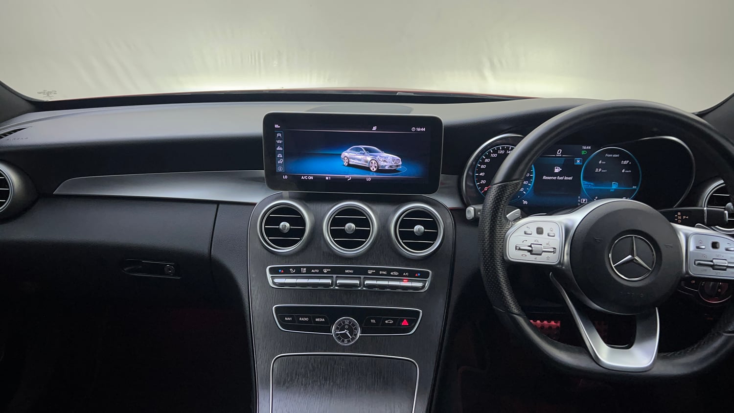 Used 2021 Mercedes-Benz C-Class C 300d AMG line Diesel Automatic interior MUSIC SYSTEM & AC CONTROL VIEW