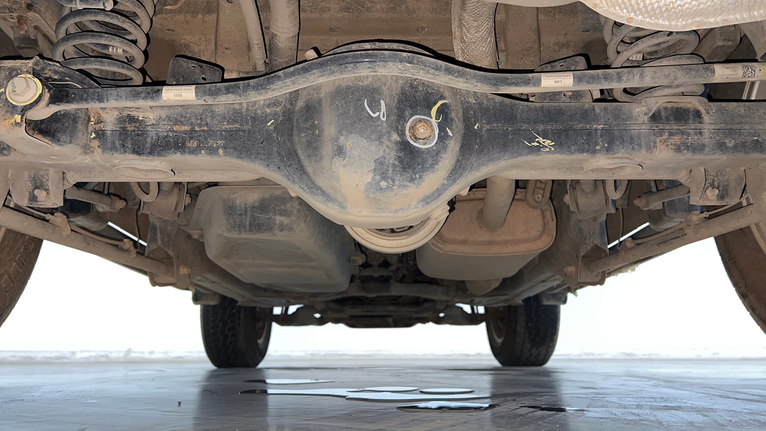 Used 2024 Mahindra Thar LX Hard Top Diesel MT RWD Diesel Manual extra REAR UNDERBODY VIEW (TAKEN FROM REAR)