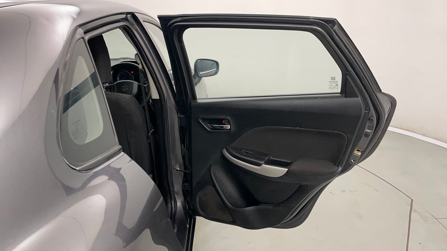 Used 2016 Maruti Suzuki Baleno Delta 1.2 Petrol Manual interior RIGHT REAR DOOR OPEN VIEW
