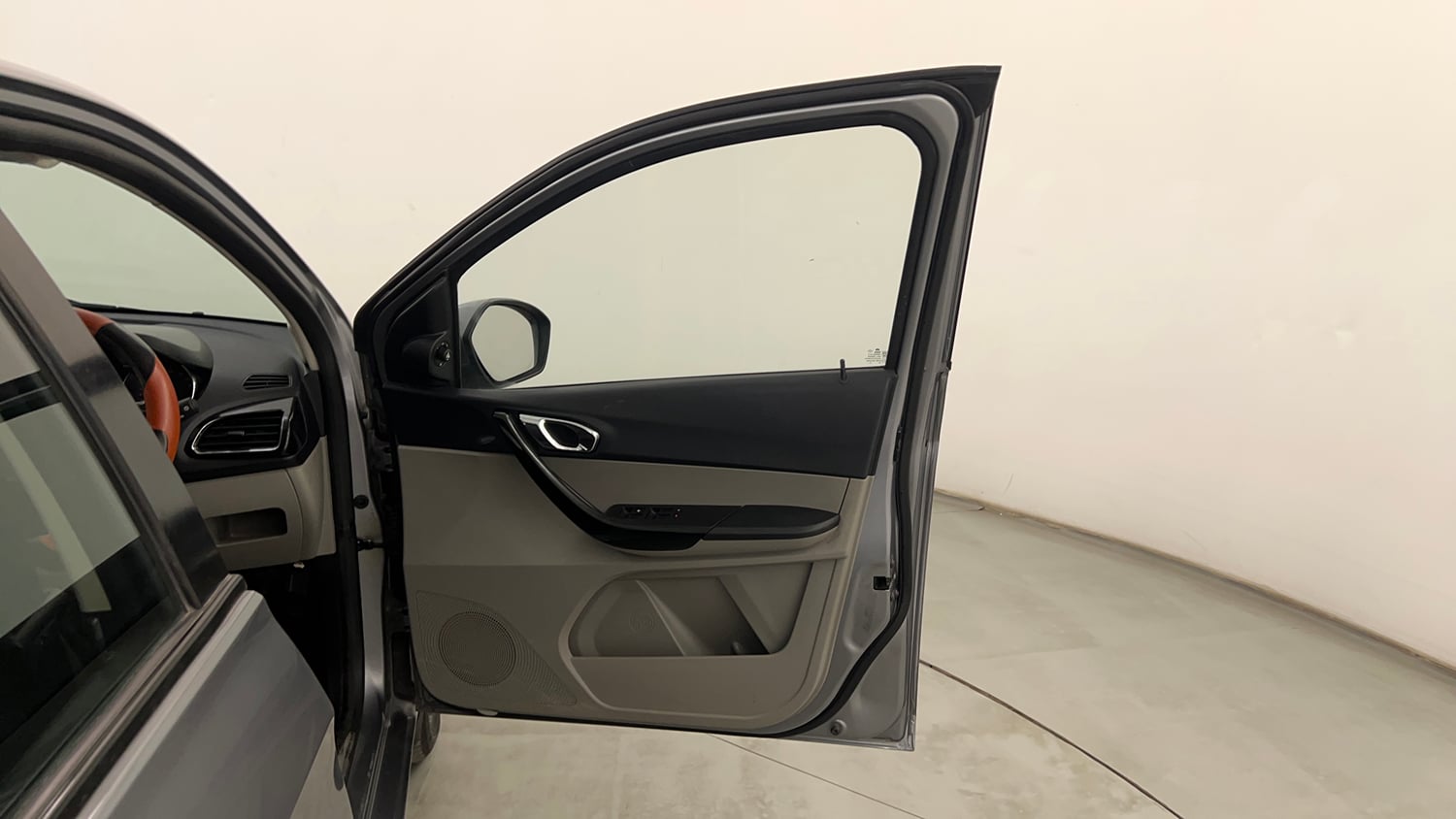 Used 2019 Tata Tiago Revotron XZ Plus Dual Tone Petrol Manual interior RIGHT FRONT DOOR OPEN VIEW