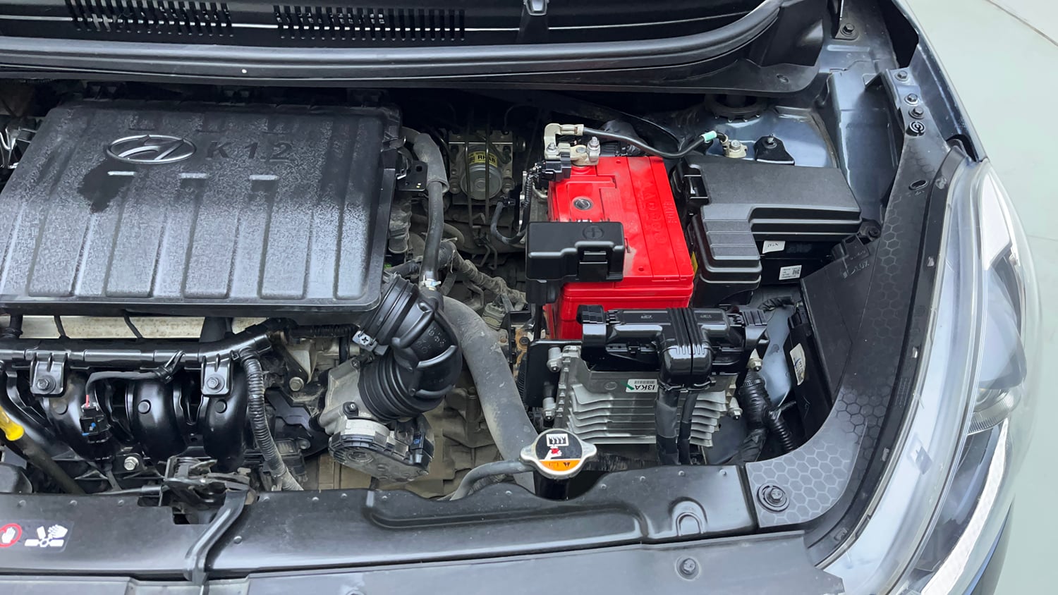 Used 2020 Hyundai Grand i10 Nios Asta AMT 1.2 Kappa VTVT Petrol Automatic engine ENGINE LEFT SIDE VIEW