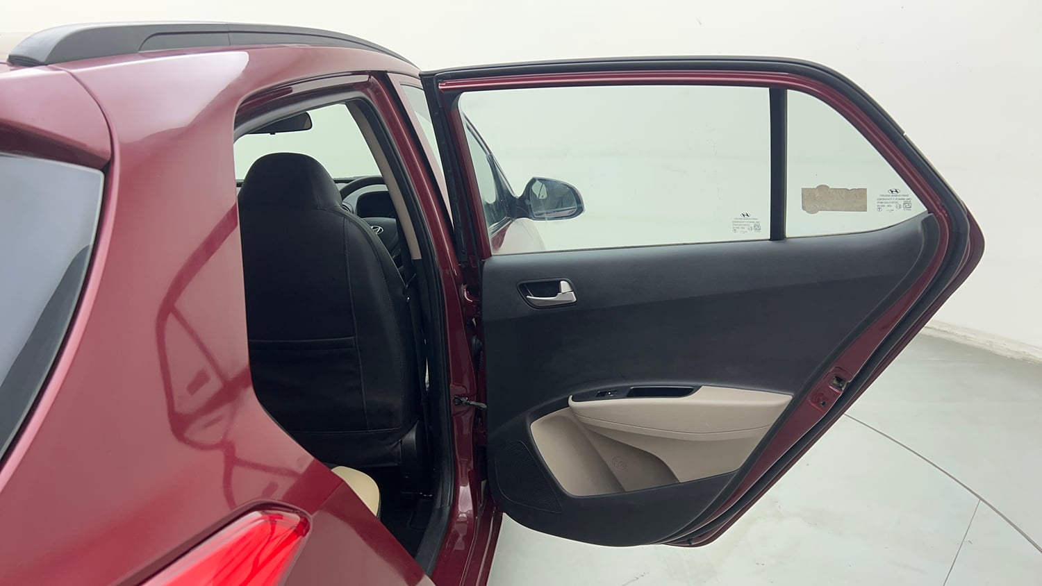 Used 2013 Hyundai Grand i10 Sportz 1.2 Kappa VTVT Petrol Manual interior RIGHT REAR DOOR OPEN VIEW