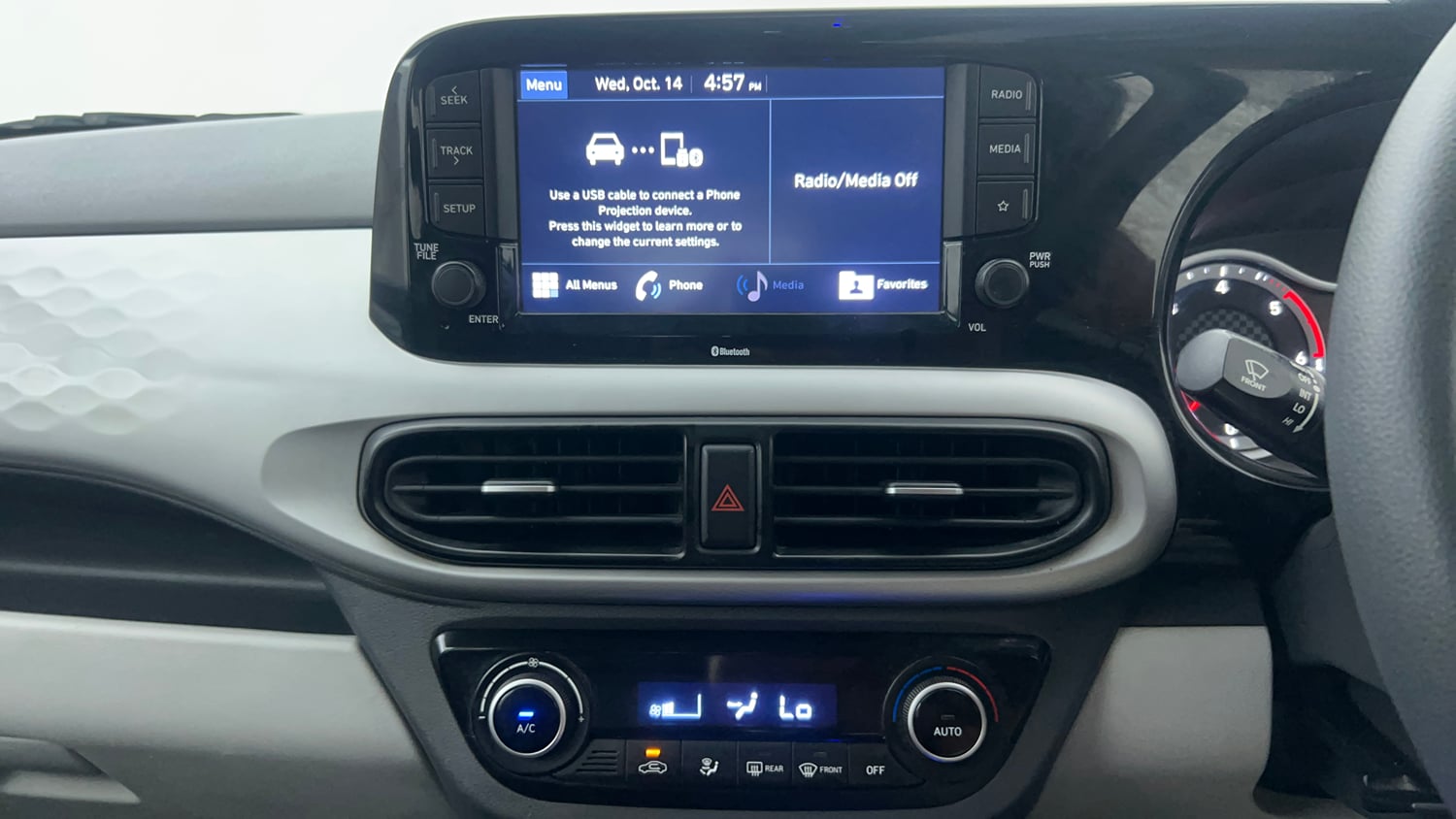 Used 2022 Hyundai Grand i10 Nios Sportz AMT 1.2 CRDi Diesel Automatic interior MUSIC SYSTEM & AC CONTROL VIEW