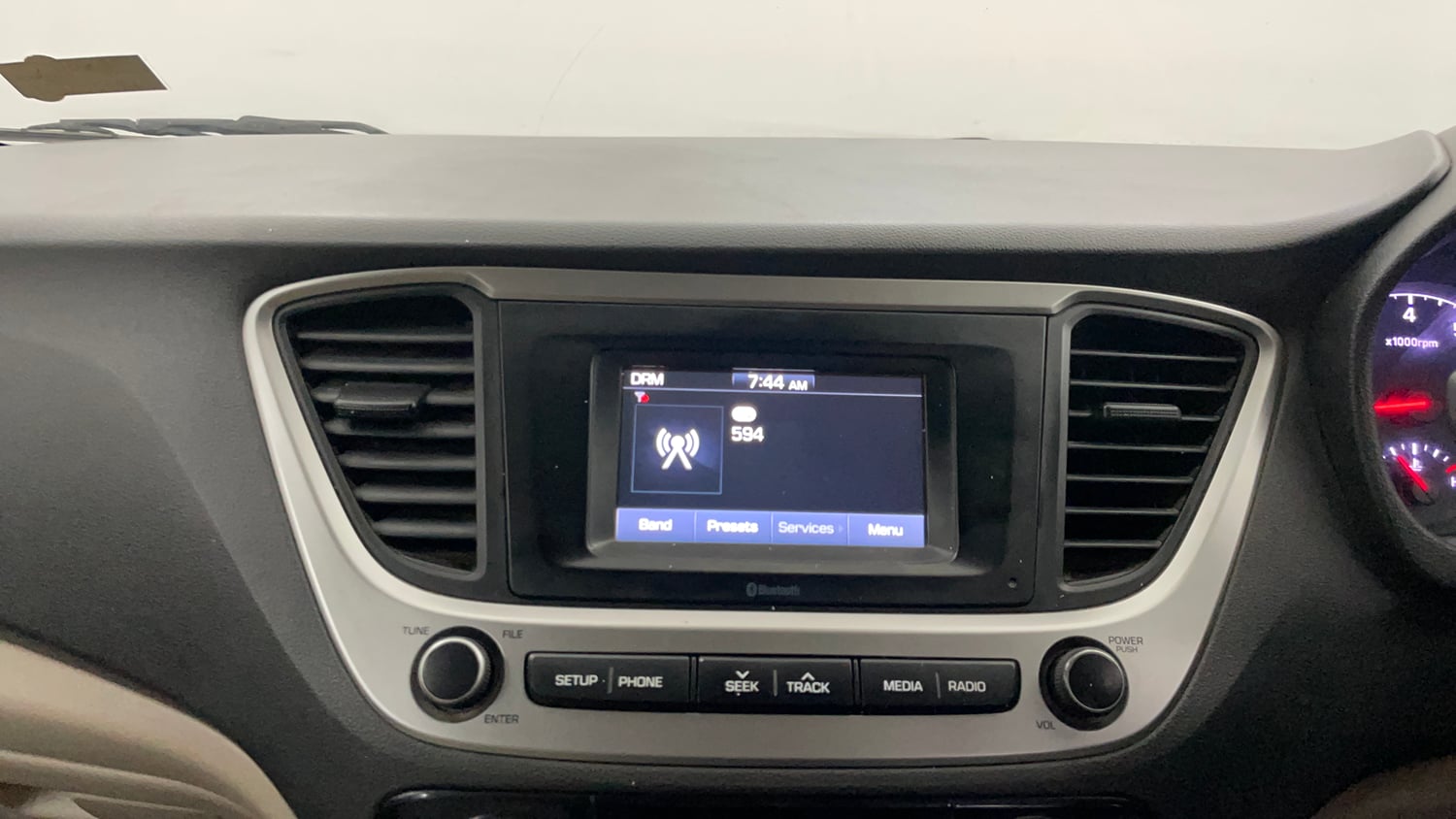 Used 2018 Hyundai Verna EX 1.4 VTVT Petrol Manual interior MUSIC SYSTEM & AC CONTROL VIEW