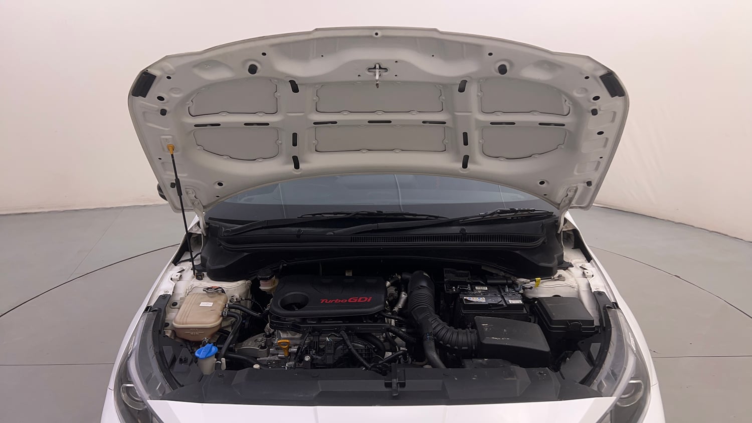 Used 2023 Hyundai i20 N Line N8 1.0 Turbo DCT Petrol Automatic engine ENGINE & BONNET OPEN FRONT VIEW