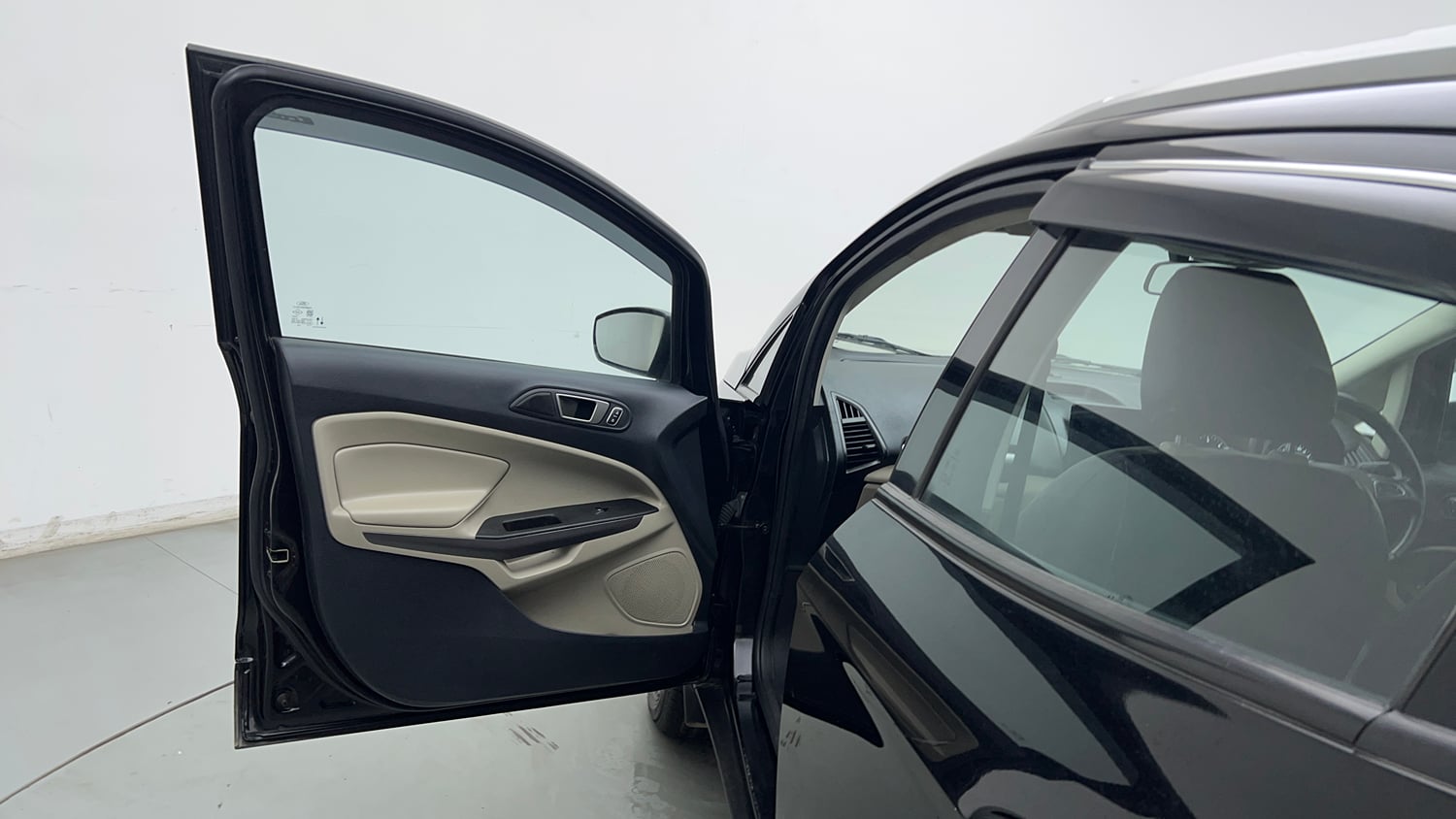 Used 2021 Ford EcoSport Titanium 1.5L TDCi Diesel Manual interior LEFT FRONT DOOR OPEN VIEW