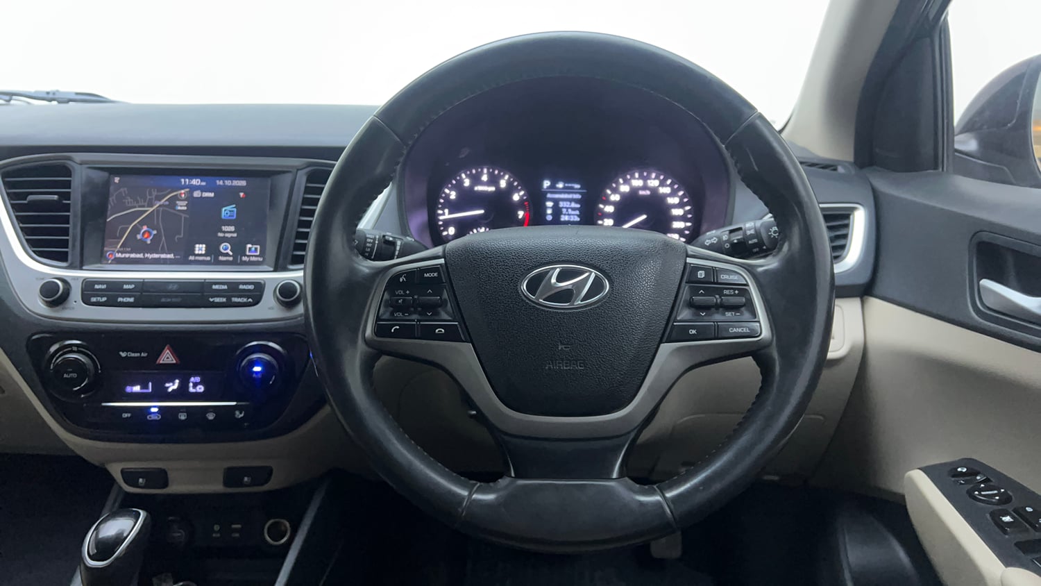 Used 2018 Hyundai Verna SX (O) 1.6 VTVT AT Petrol Automatic interior STEERING VIEW
