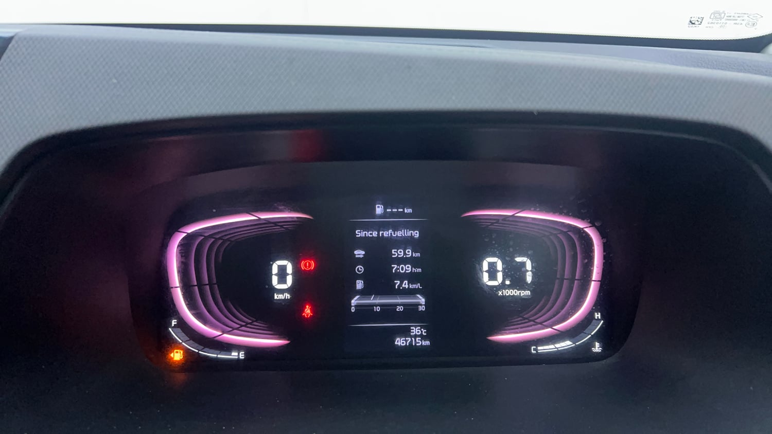 Used 2023 Kia Carens Prestige Plus 1.5 Diesel MT 7 STR Diesel Manual interior CLUSTERMETER VIEW