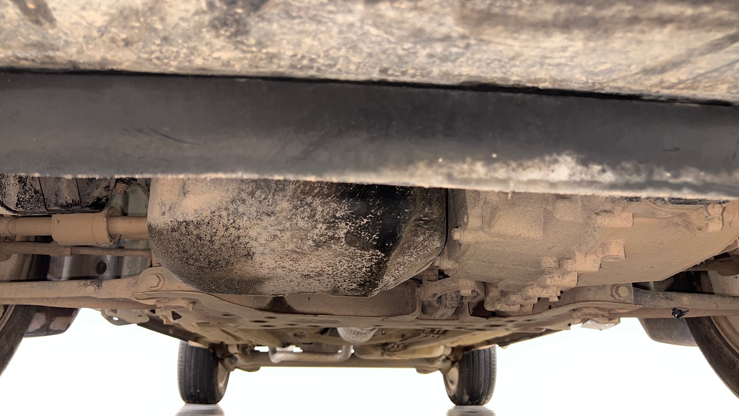 Used 2018 Ford EcoSport Trend + 1.5L Ti-VCT AT Petrol Automatic extra FRONT LEFT UNDERBODY VIEW