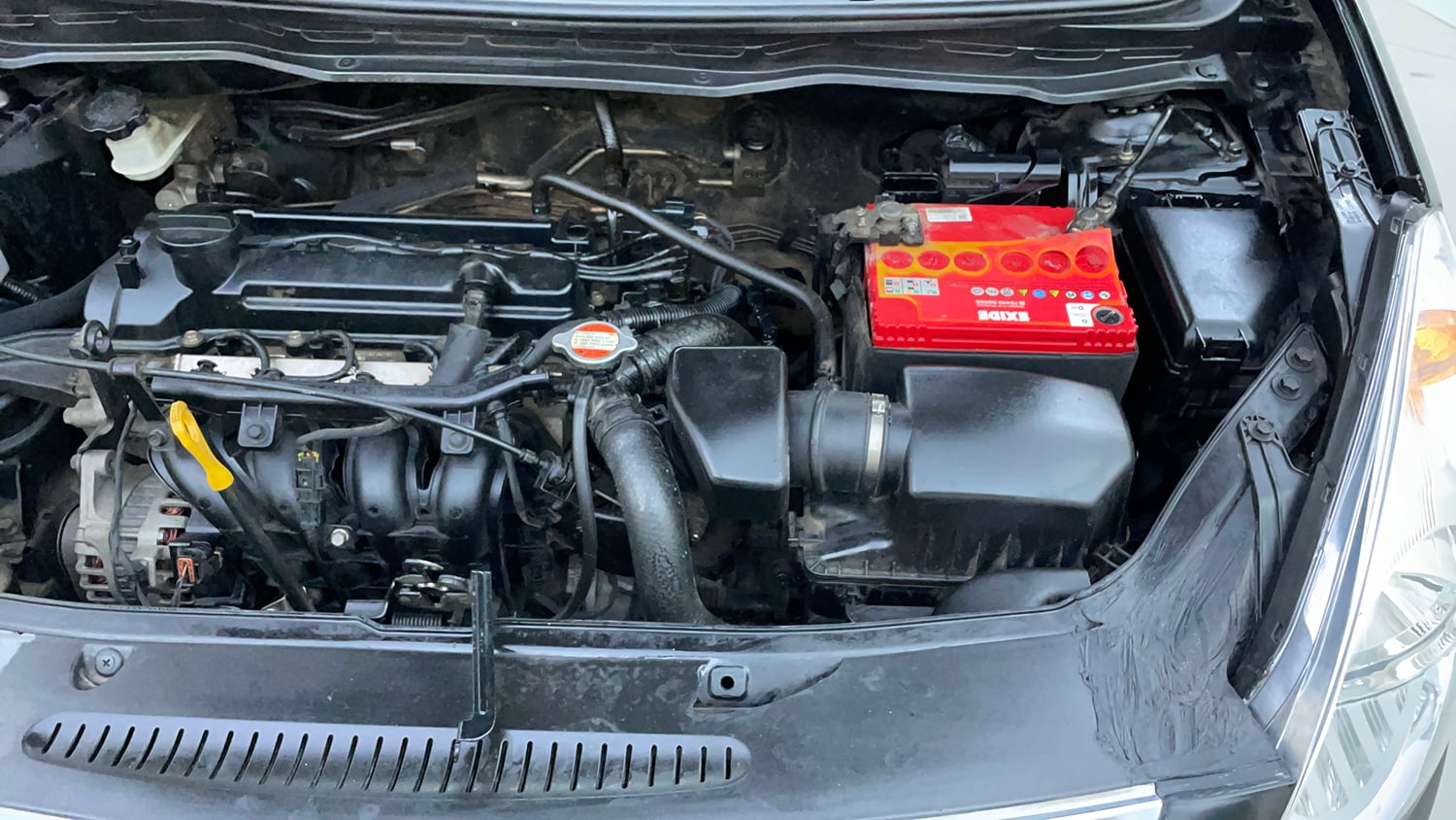Used 2012 Hyundai i20 Sportz 1.2 BS-IV Petrol Manual engine ENGINE LEFT SIDE VIEW