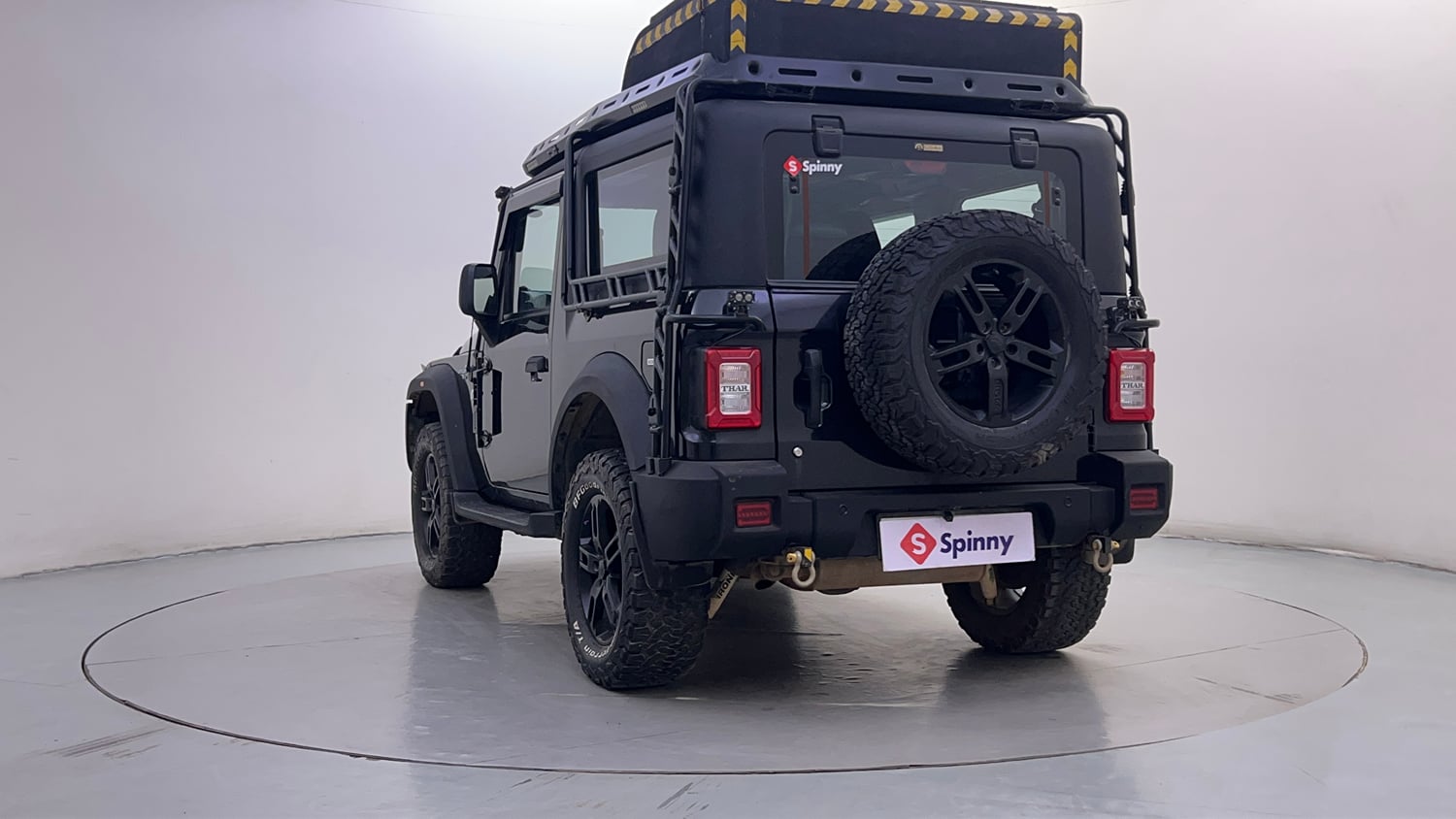Used 2021 mahindra Thar LX Hard Top Petrol MT 4WD Petrol Manual exterior LEFT REAR CORNER VIEW