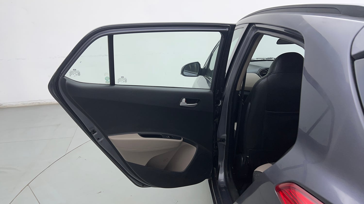 Used 2018 Hyundai Grand i10 Sportz 1.2 Kappa VTVT Petrol Manual interior LEFT REAR DOOR OPEN VIEW