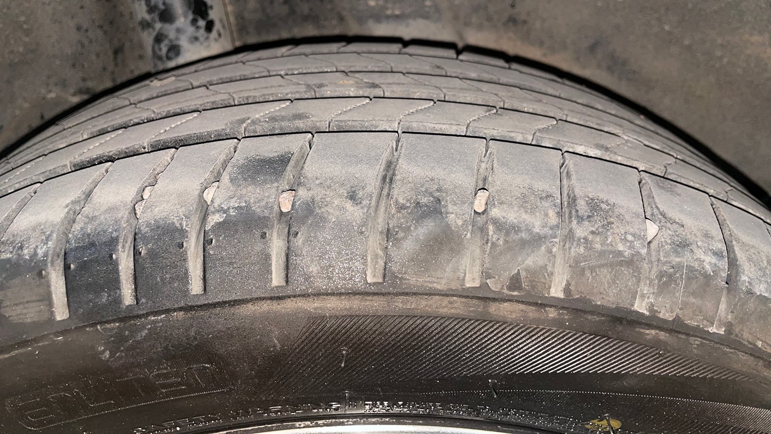 Used 2019 Hyundai Verna SX 1.6 VTVT Petrol Manual tyres RIGHT REAR TYRE TREAD VIEW