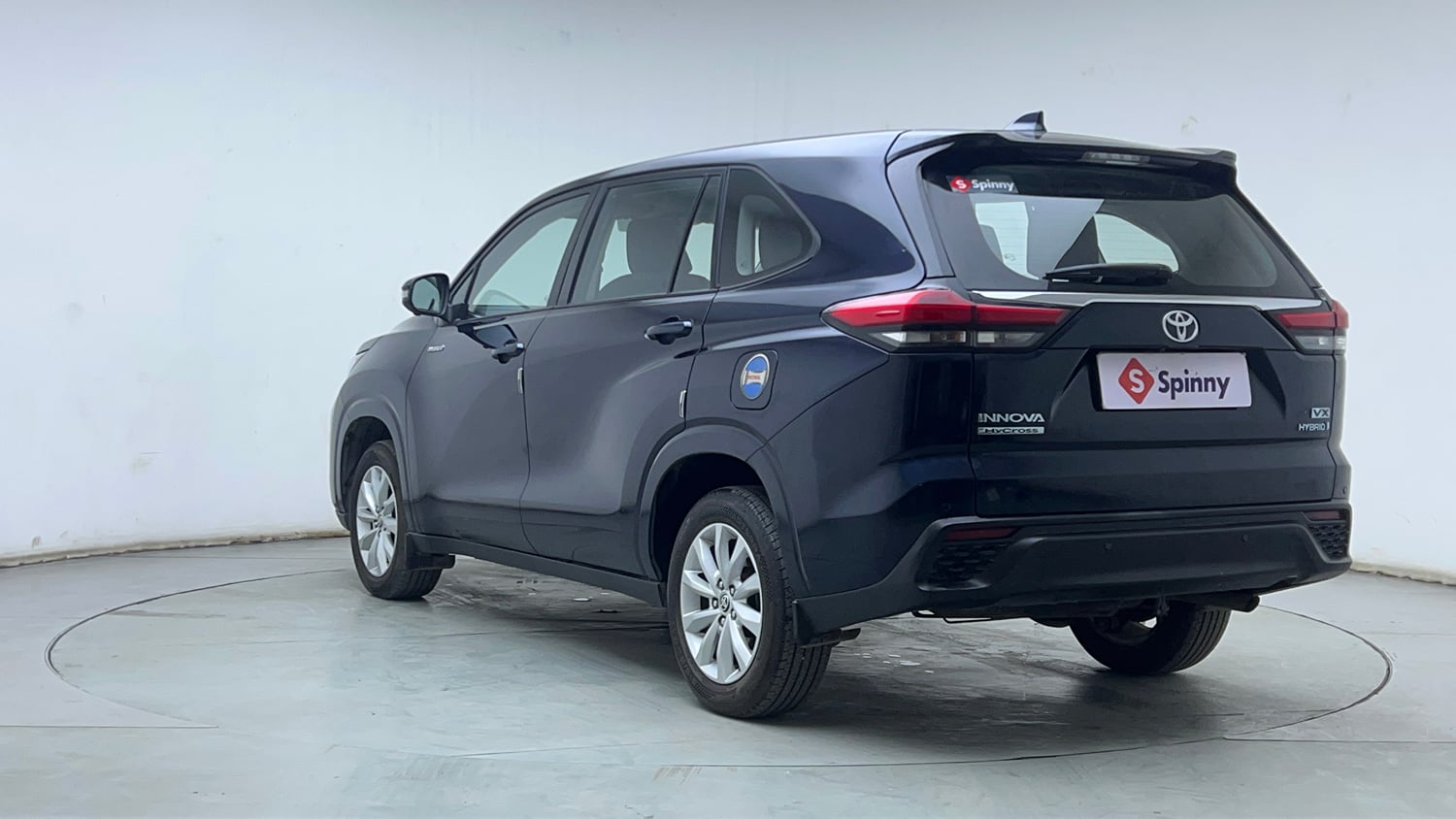 Used 2023 Toyota Innova Hycross VX Hybrid 7 STR Hybrid Automatic exterior LEFT REAR CORNER VIEW