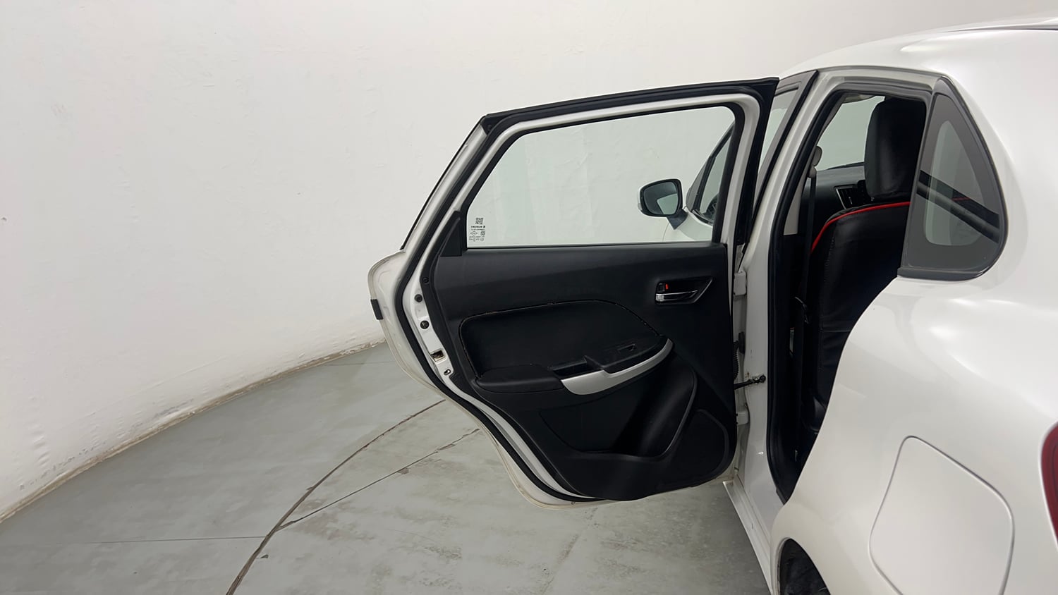 Used 2016 Maruti Suzuki Baleno Delta Petrol+CNG (Outside Fitted) Cng Manual interior LEFT REAR DOOR OPEN VIEW