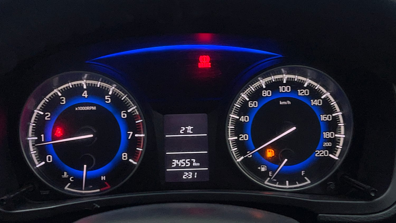Used 2016 Maruti Suzuki Baleno Delta 1.2 Petrol Manual interior CLUSTERMETER VIEW