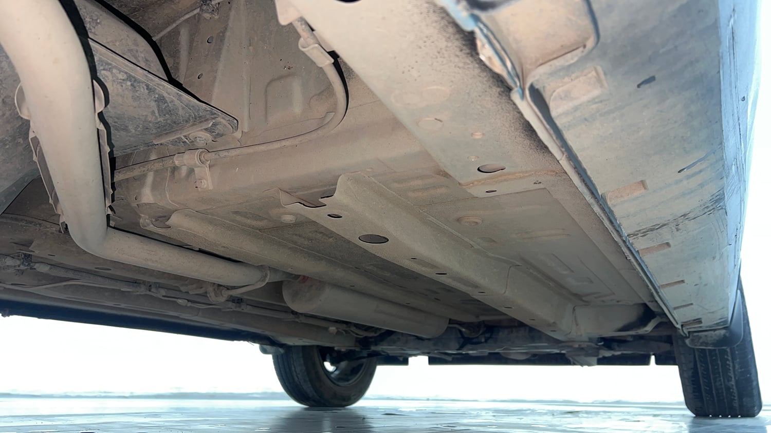 Used 2023 Tata Punch Accomplished Dazzle Pack AMT Petrol Automatic extra REAR RIGHT UNDERBODY VIEW