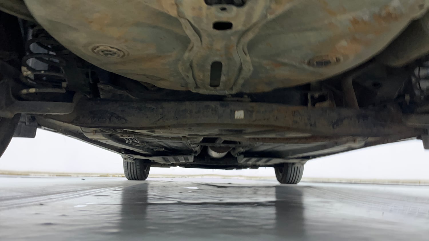 Used 2022 Maruti Suzuki Baleno Delta MT Petrol Manual extra REAR UNDERBODY VIEW (TAKEN FROM REAR)