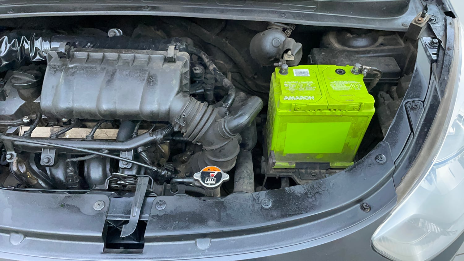 Used 2013 Hyundai i10 Sportz 1.2 AT Kappa2 Petrol Automatic engine ENGINE LEFT SIDE VIEW