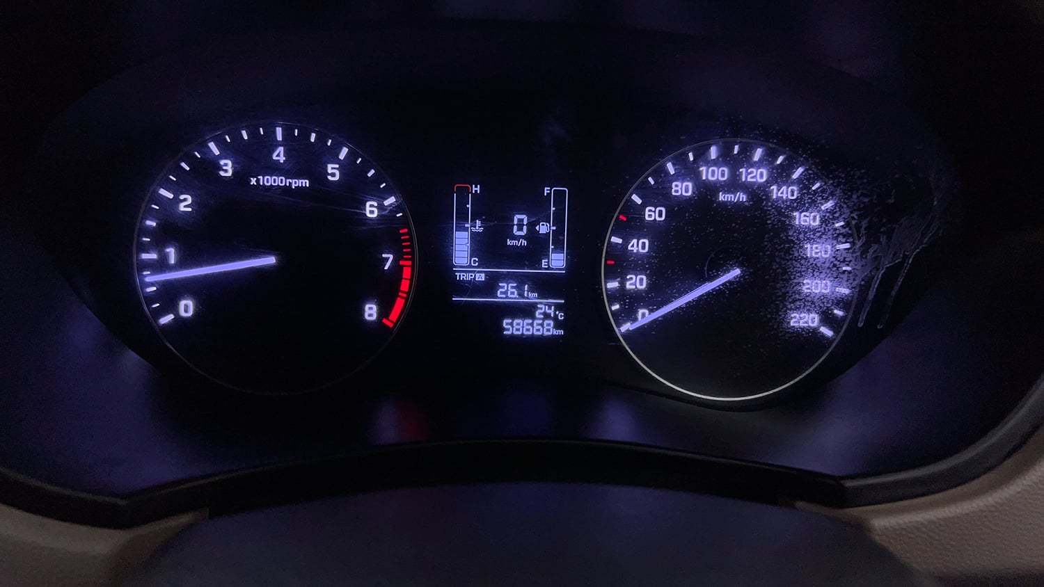 Used 2016 Hyundai Elite i20 Magna 1.2 Petrol Manual interior CLUSTERMETER VIEW