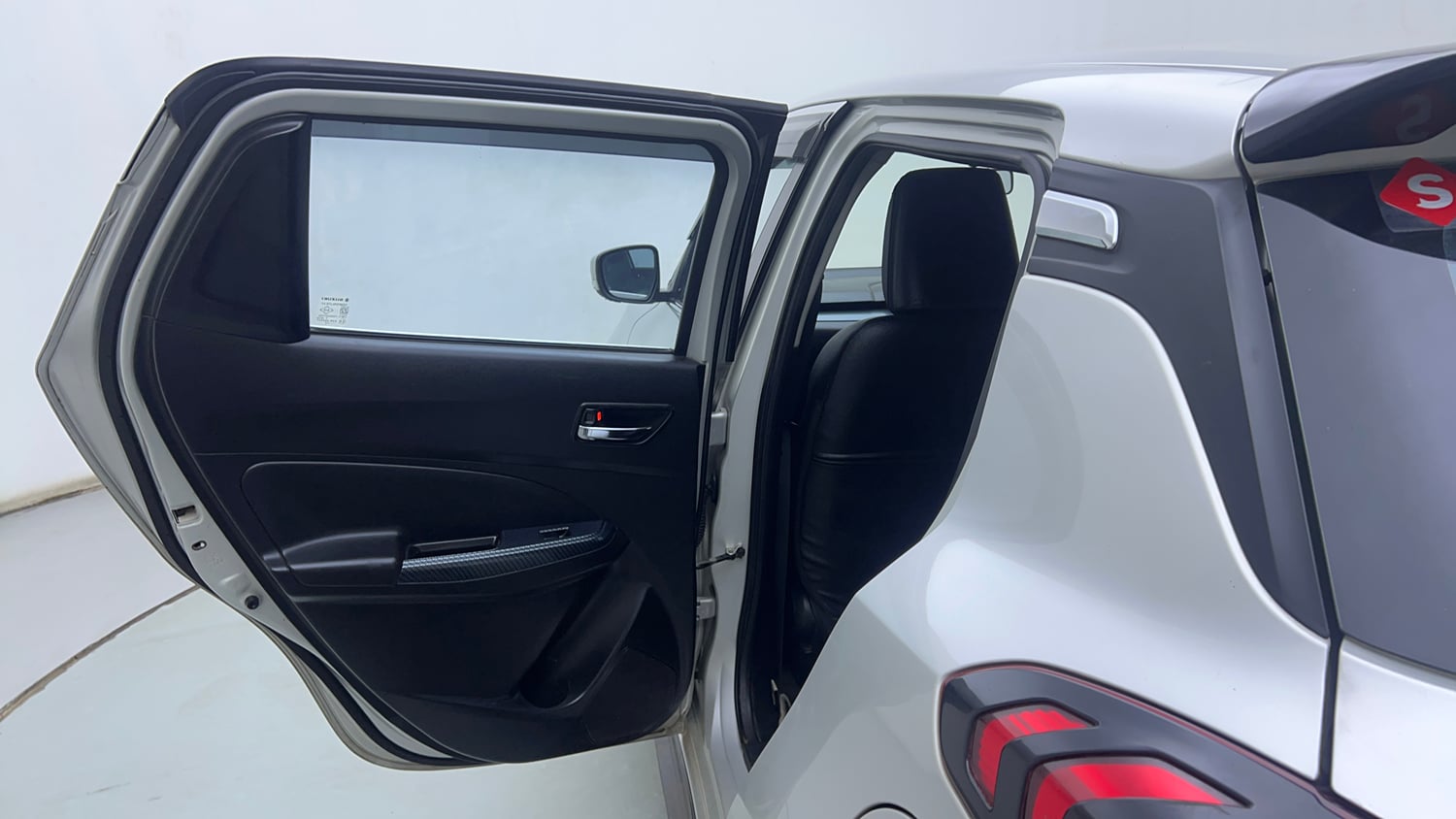 Used 2022 Maruti Suzuki Swift VXi Petrol Manual interior LEFT REAR DOOR OPEN VIEW