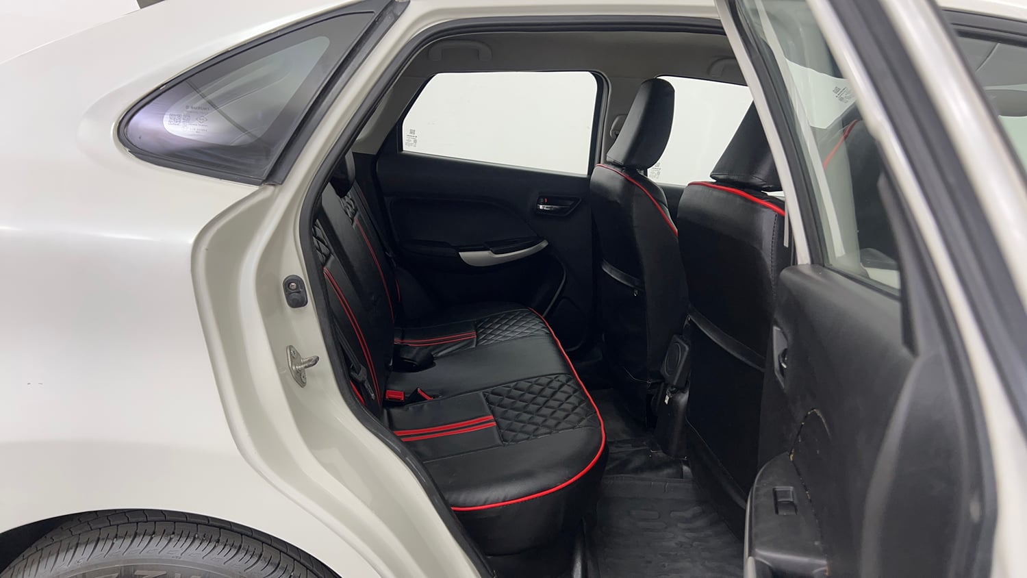 Used 2016 Maruti Suzuki Baleno Delta Petrol+CNG (Outside Fitted) Cng Manual interior RIGHT SIDE REAR DOOR CABIN VIEW