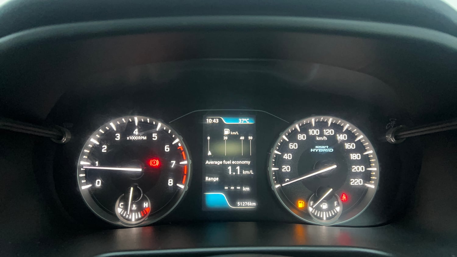 Used 2023 Maruti Suzuki Brezza Zxi Plus Dual Tone Petrol Manual interior CLUSTERMETER VIEW