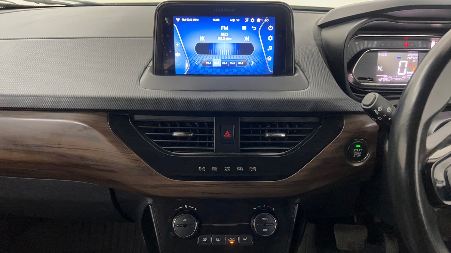 Used 2022 Tata Nexon Kaziranga XZA Plus (Premium) Petrol Automatic interior MUSIC SYSTEM & AC CONTROL VIEW