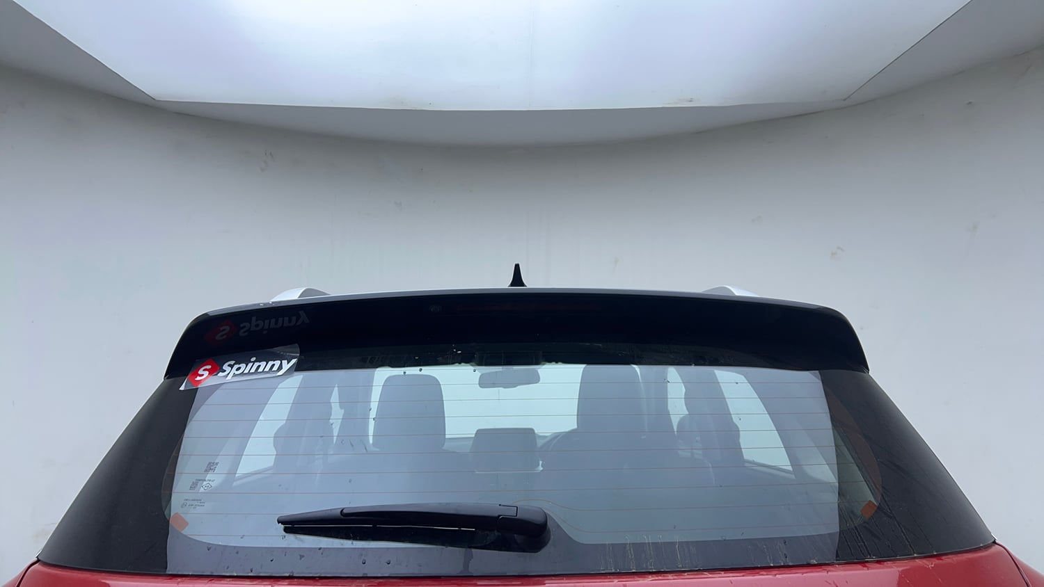 Used 2023 Maruti Suzuki Brezza Zxi Plus Dual Tone Petrol Manual exterior BACK WINDSHIELD VIEW